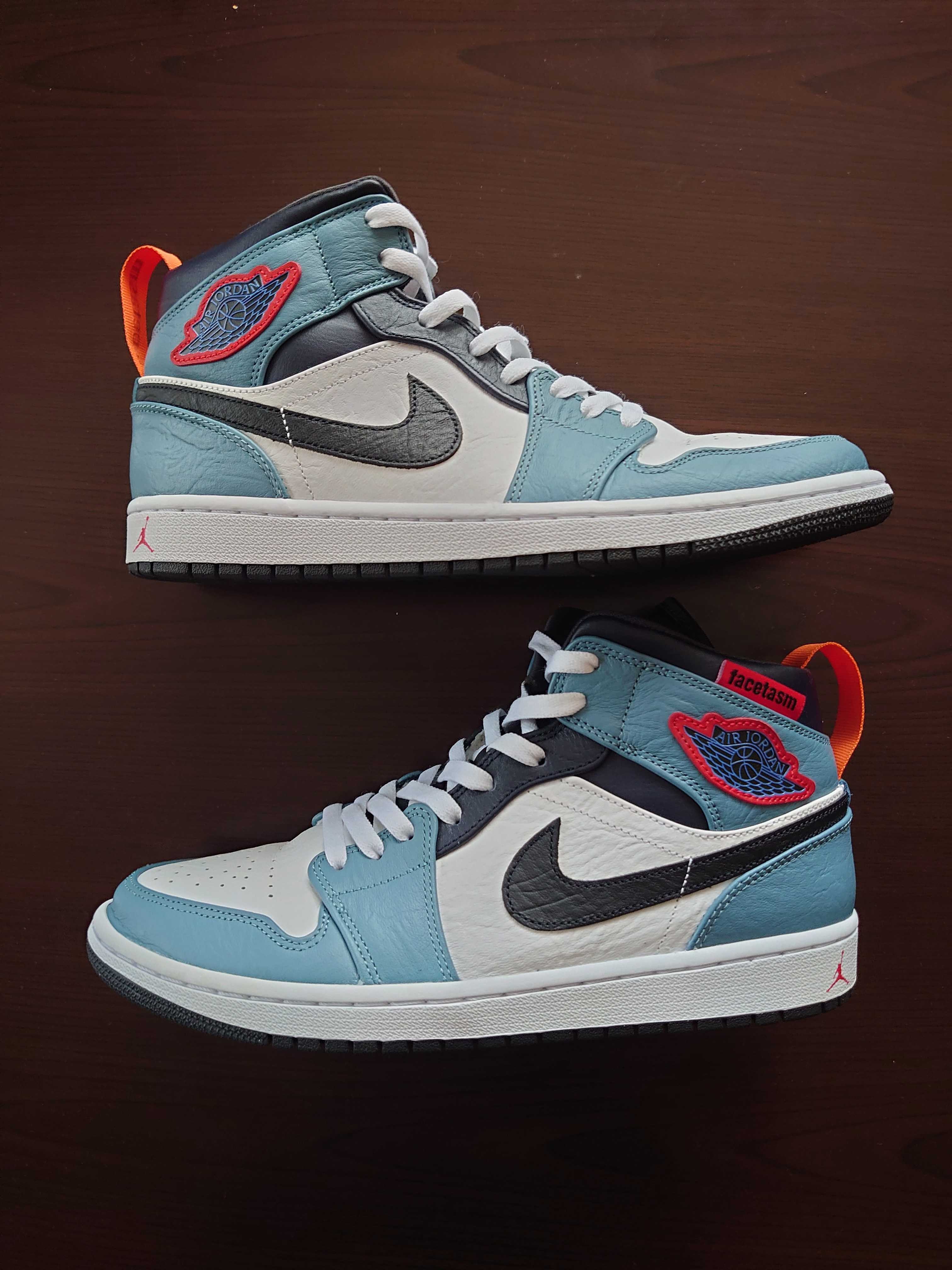 FACETASM × Nike Air Jordan 1 Mid "White/Navy"