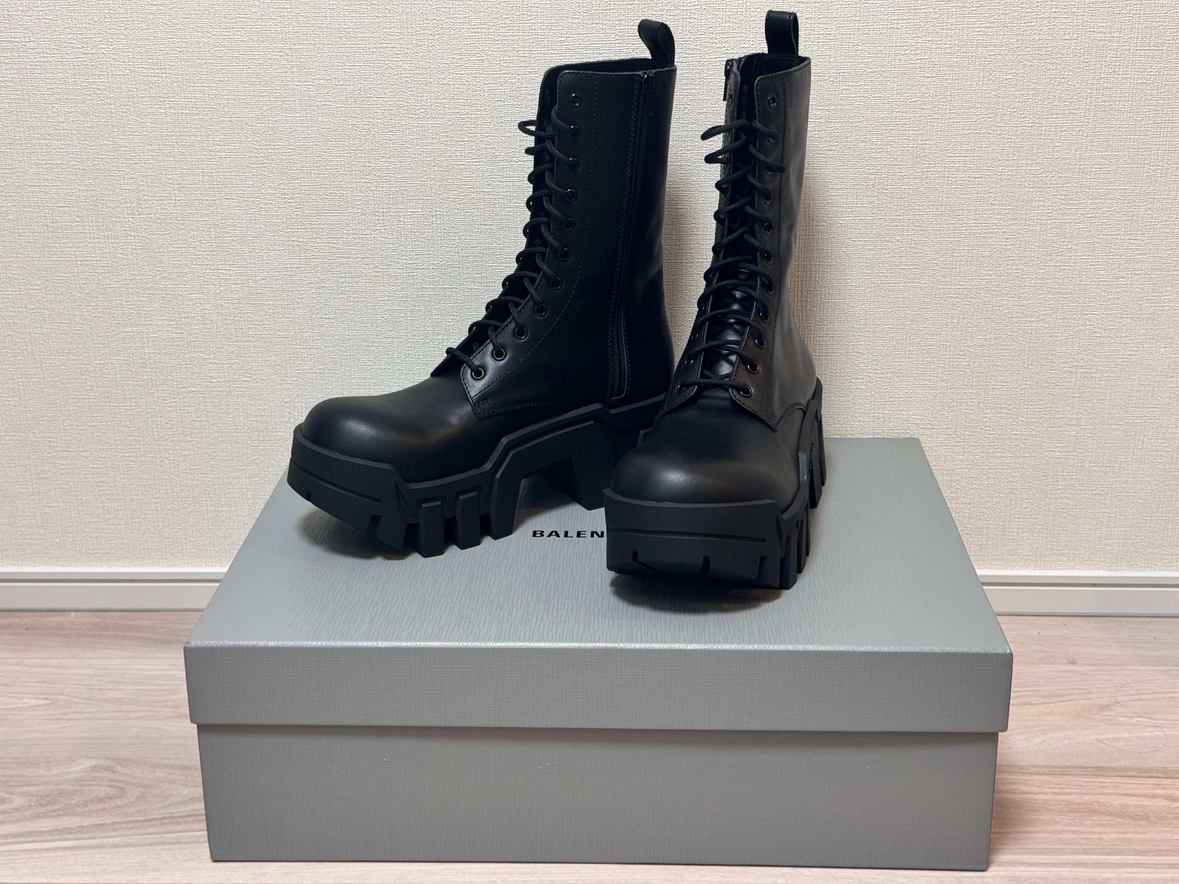 BALENCIAGA Bulldozer Lace-up Boot "Black"