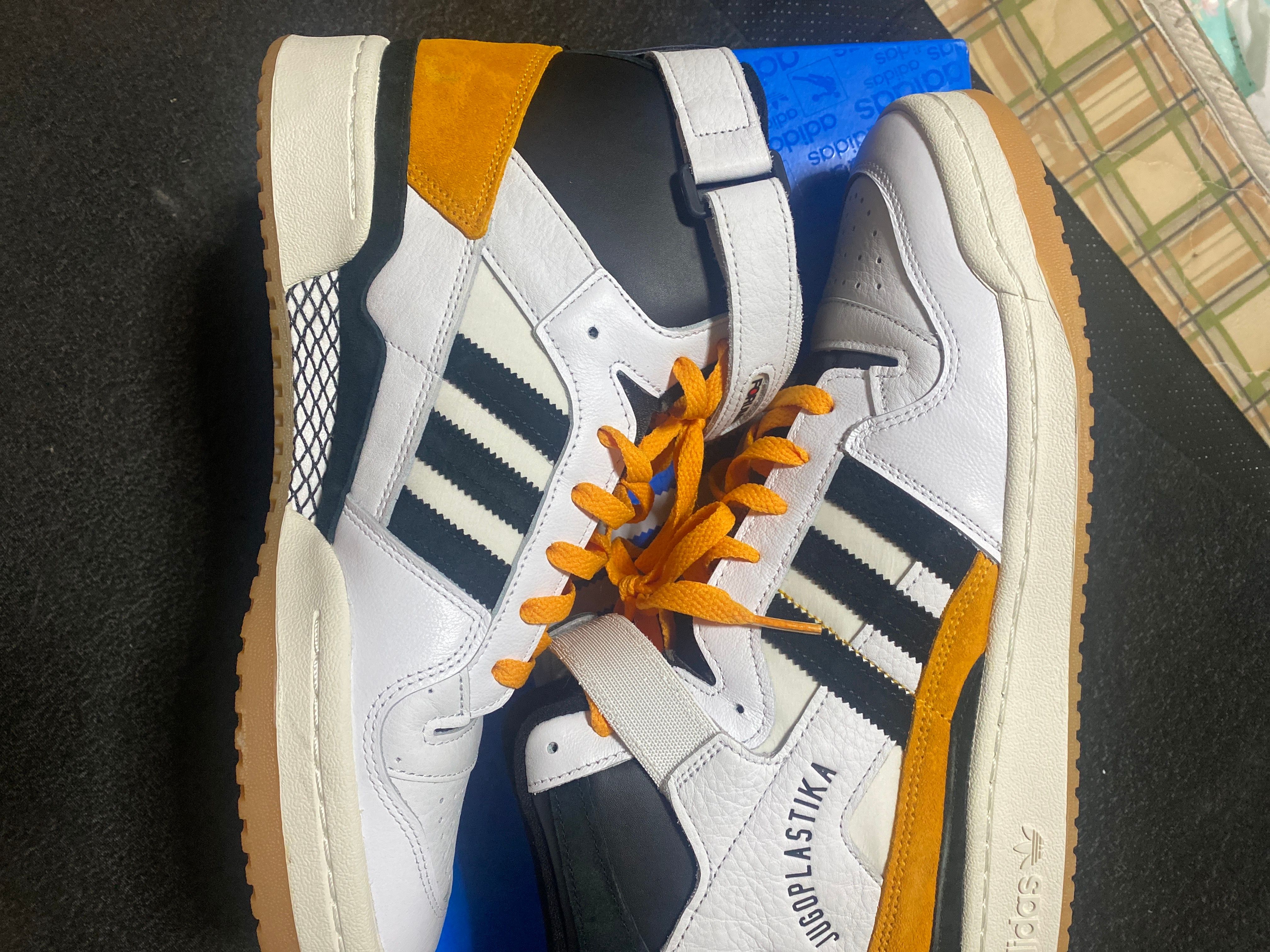 BSTN × adidas Forum 84 High "Cloud White/Team Colleg Gold"