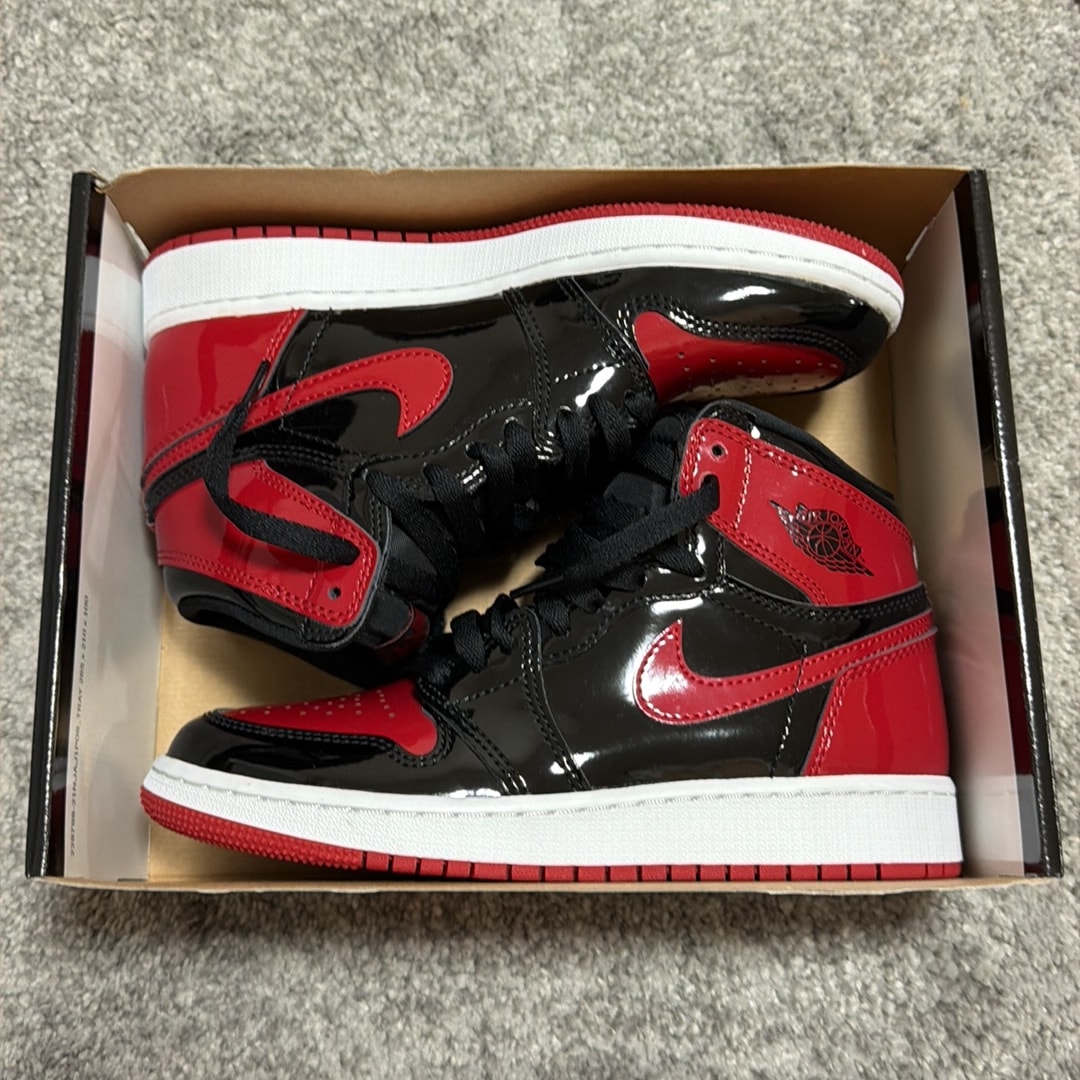 Nike GS Air Jordan 1 High OG "Patent Bred"