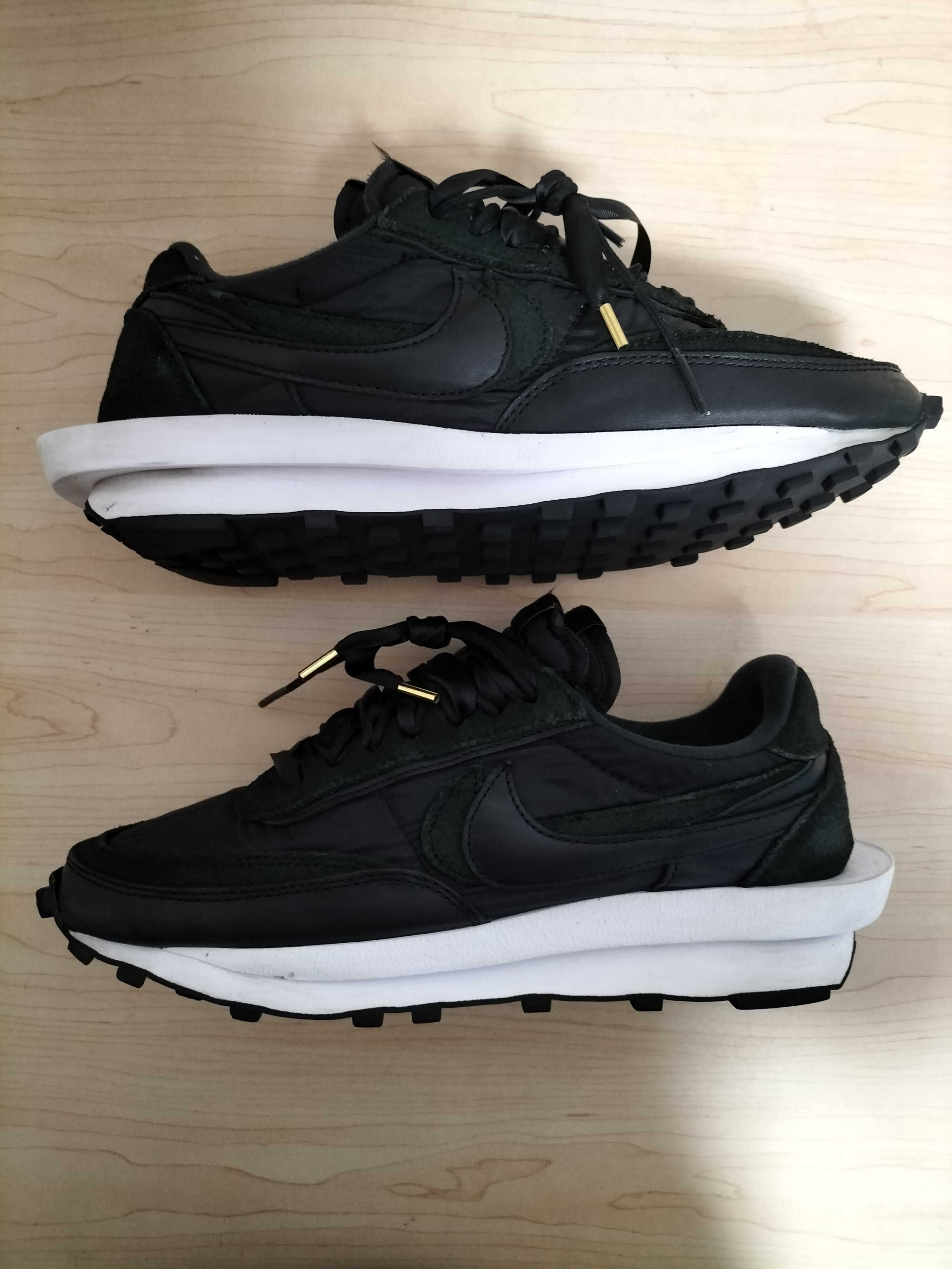 sacai × Nike LDV Waffle "Triple Black"