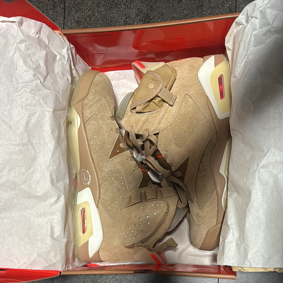 Travis Scott × Nike Air Jordan 6 "British Khaki"