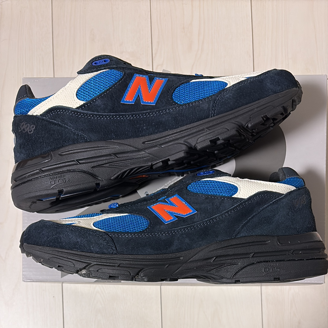 KITH × New Balance 993 Madison Square Garden "Navy/Princess Blue"