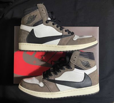 Travis Scott × Nike Air Jordan 1 Retro High OG TS SP "Sail/Dark Mocha"