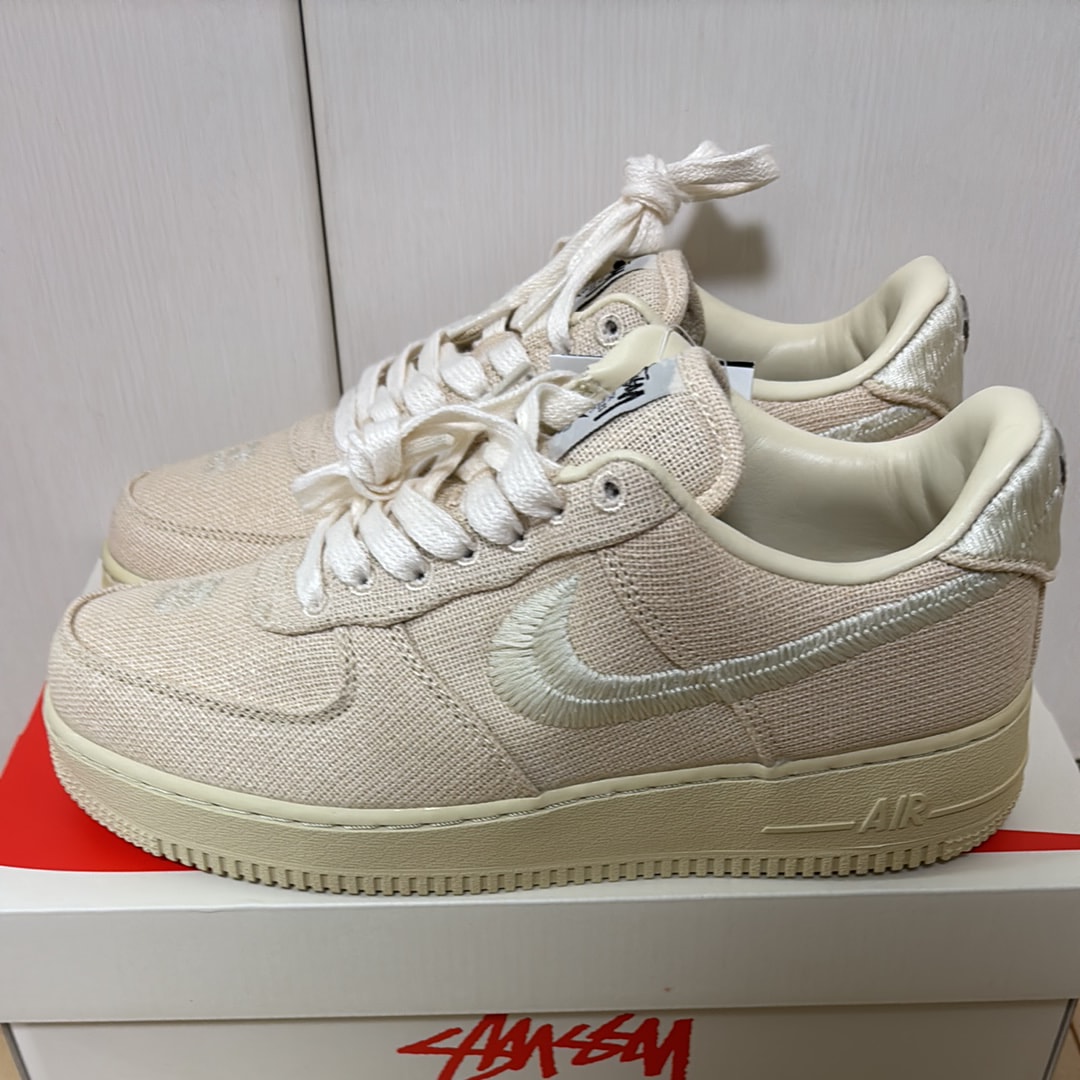 Stussy × Nike Air Force 1 Low "Fossil Stone"