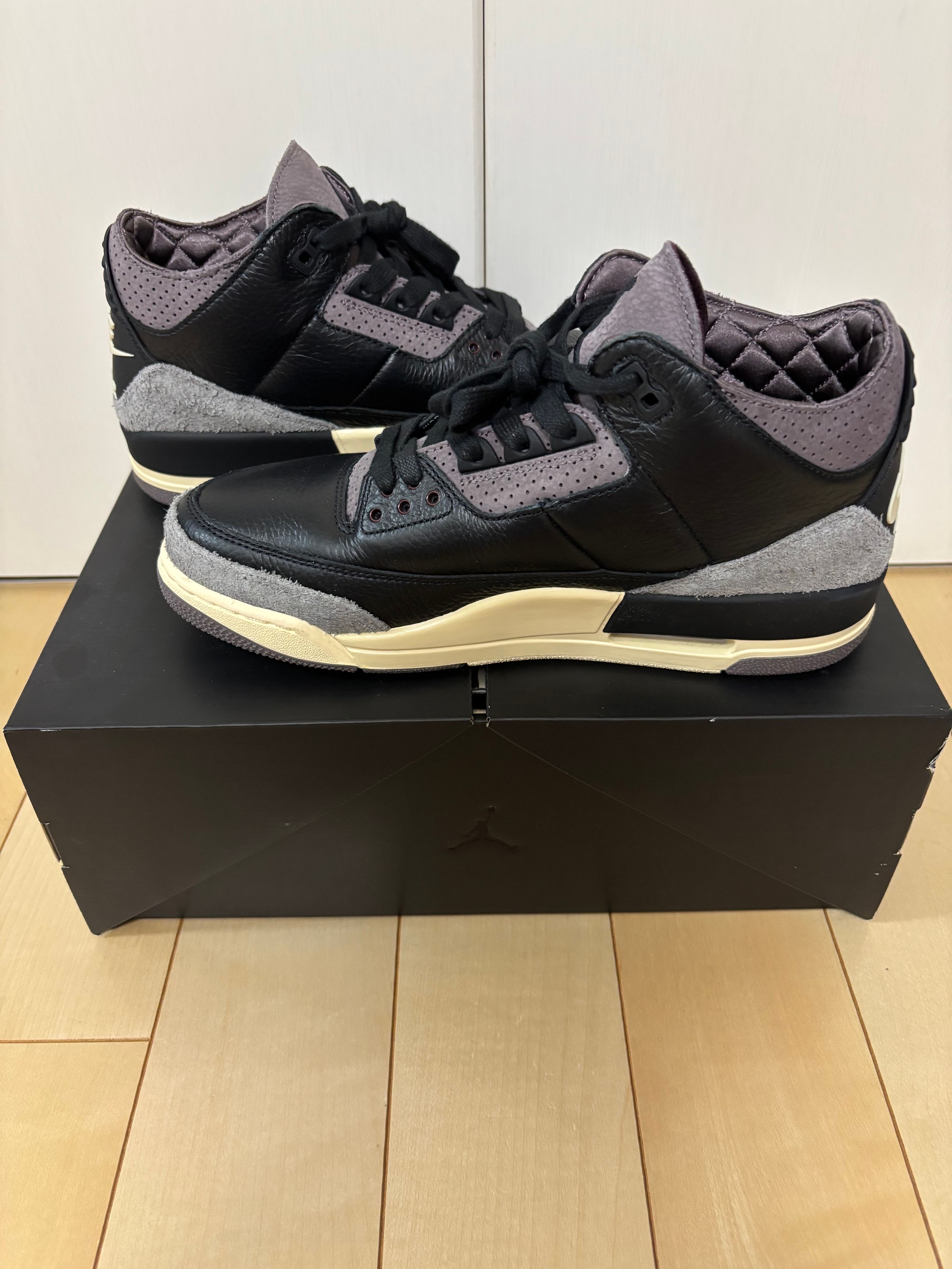 A Ma Maniere × Nike Women's Air Jordan 3 Retro OG SP "Black and Flat Pewter/WYWS"