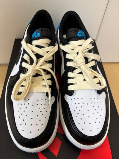 Nike Air Jordan 1 Low OG "Black and Dark Powder Blue/UNC"