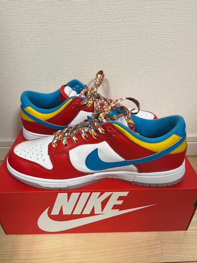 FRUiTY PEBBLESTM × Nike Dunk Low QS "Habanero Red/Dark Sulfur/Laser Blue"