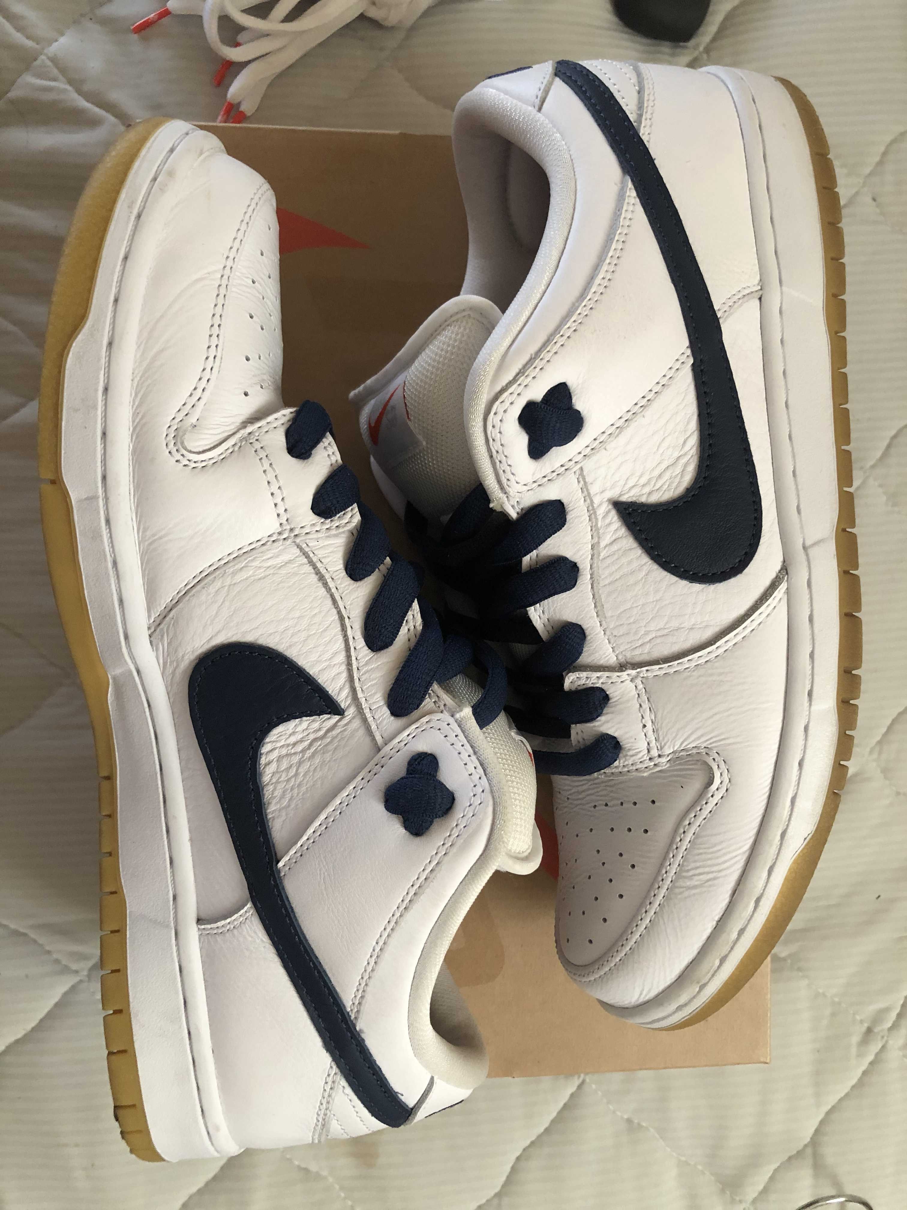 Nike SB Dunk Low "Orange Label White Navy"