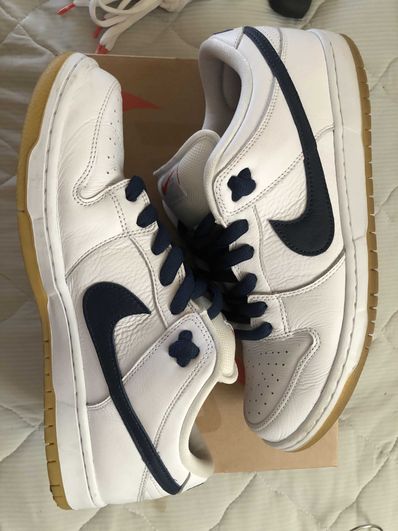 Nike SB Dunk Low "Orange Label White Navy"