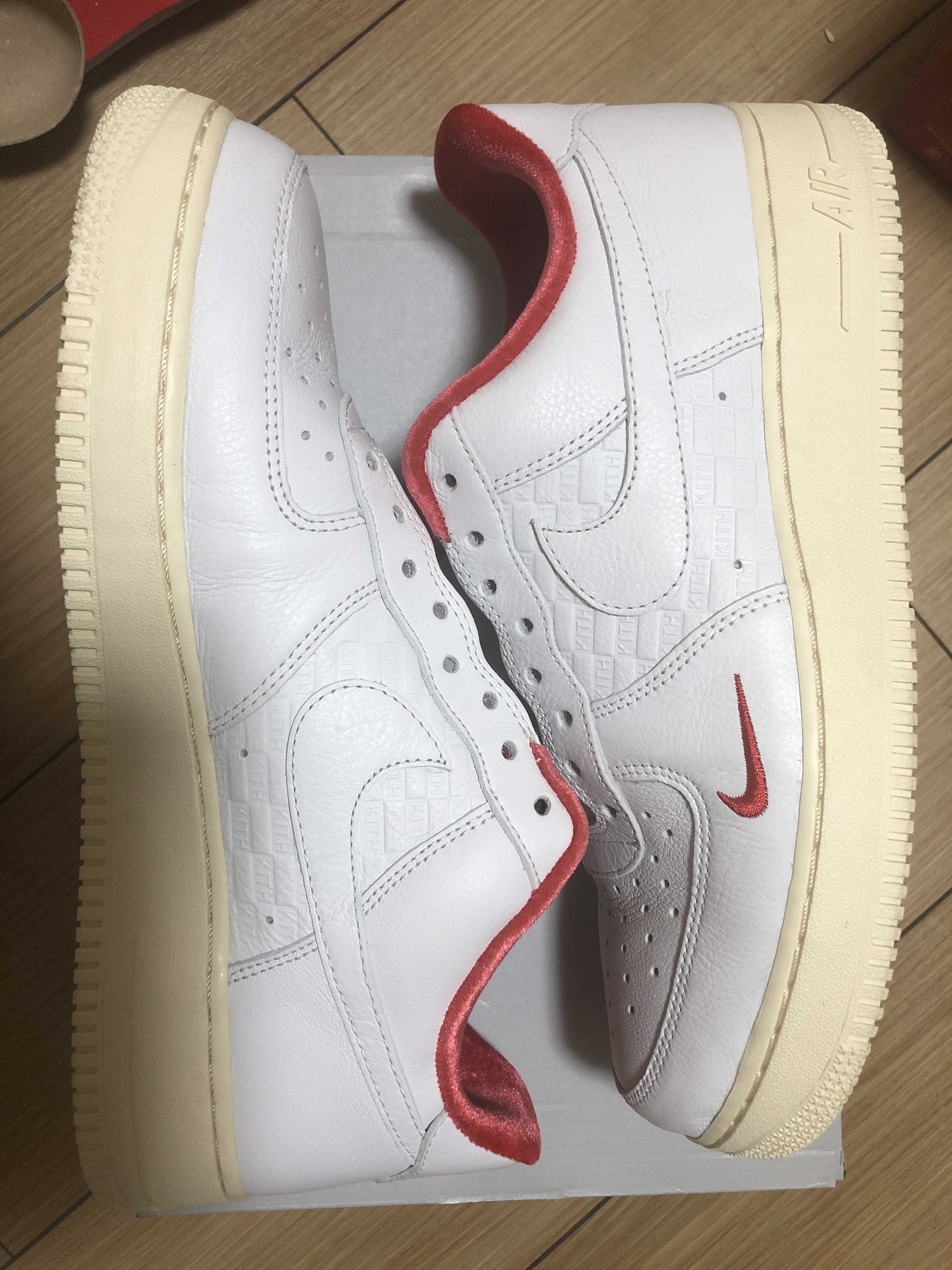 KITH × Nike Air Force 1 Low "White/Red"