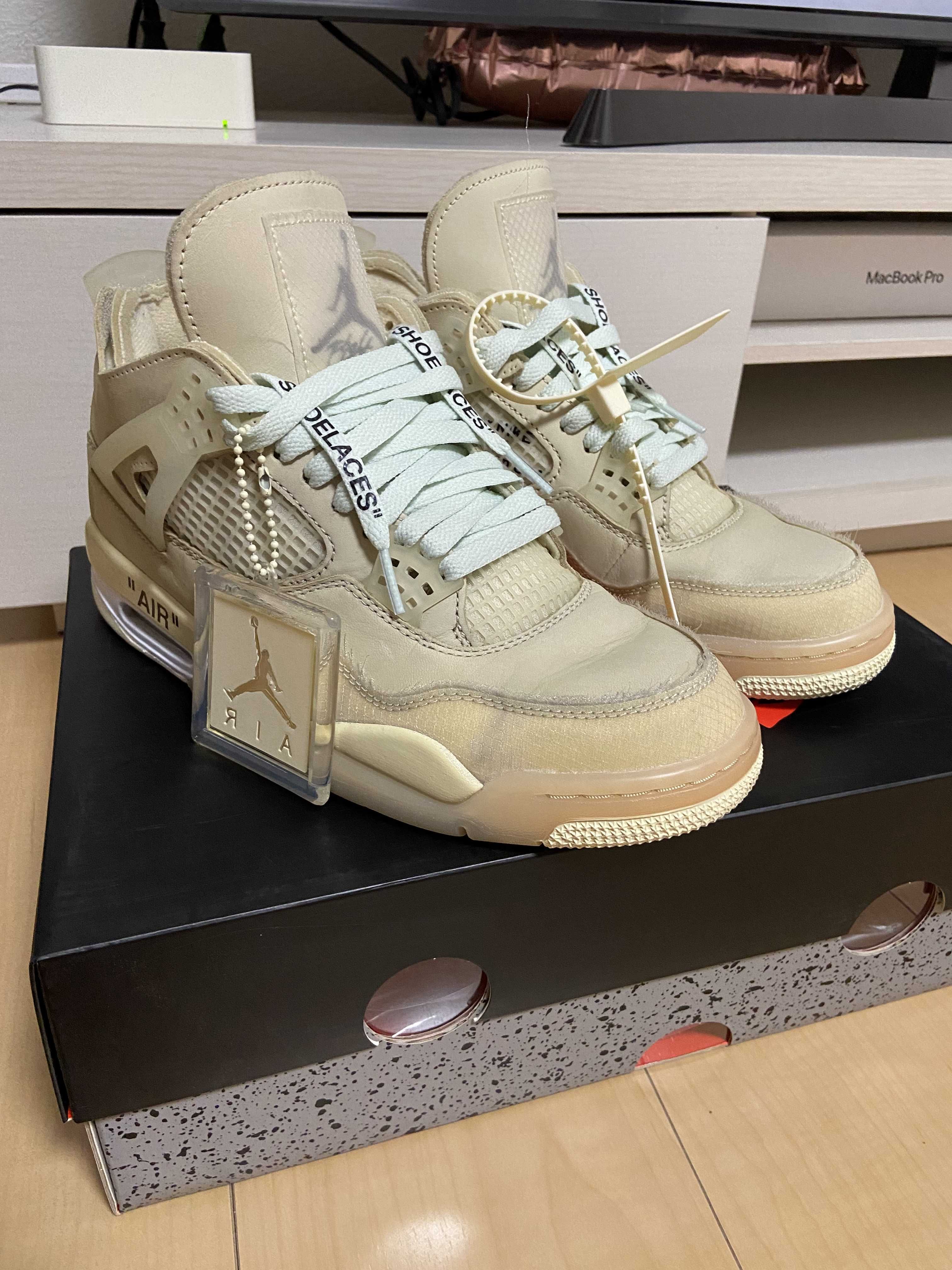 Off-White × Nike Women's Air Jordan 4 SP "Sail"