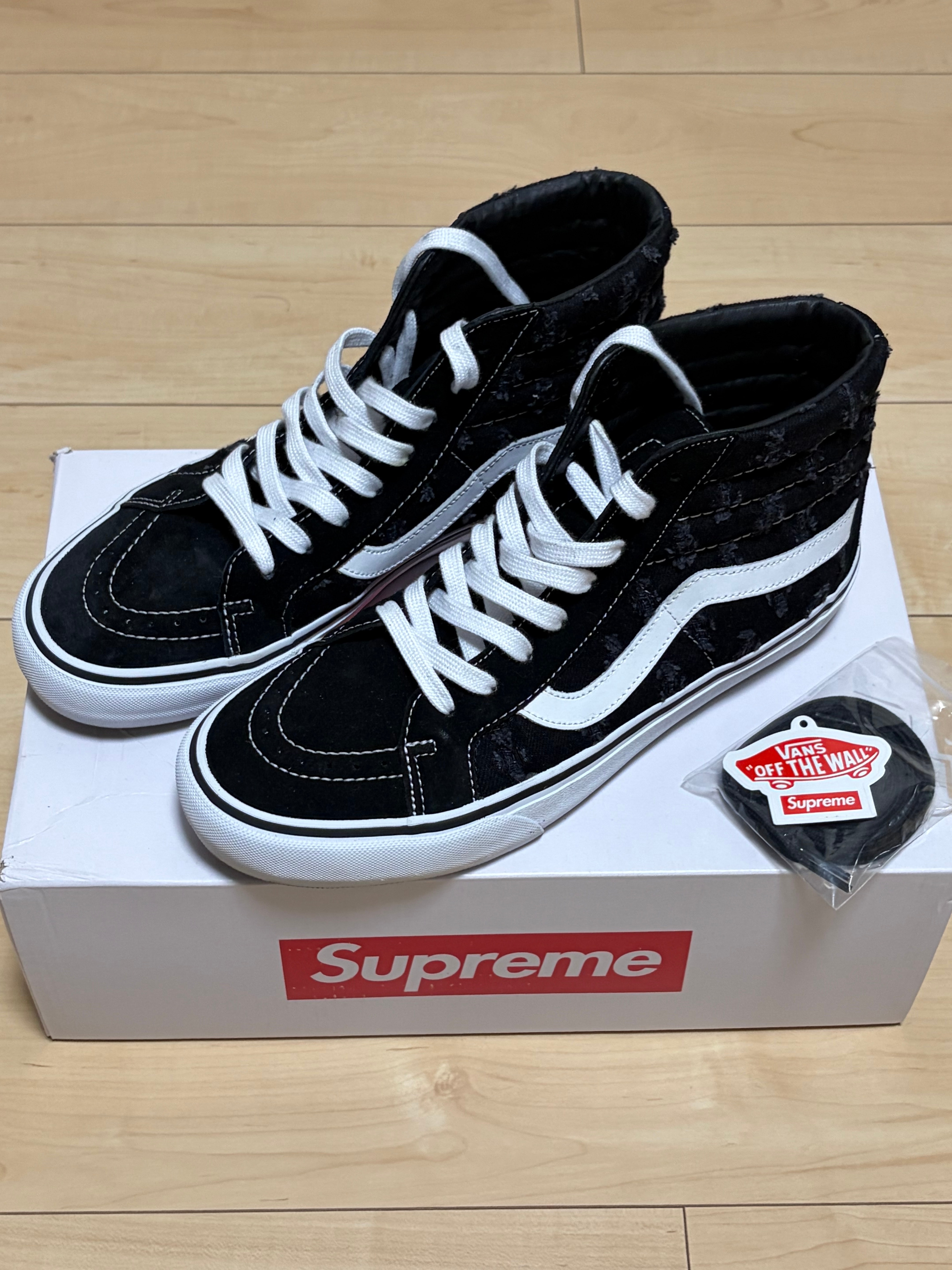 Supreme × Vans Sk8-Hi Hole Punch Denim "Black"