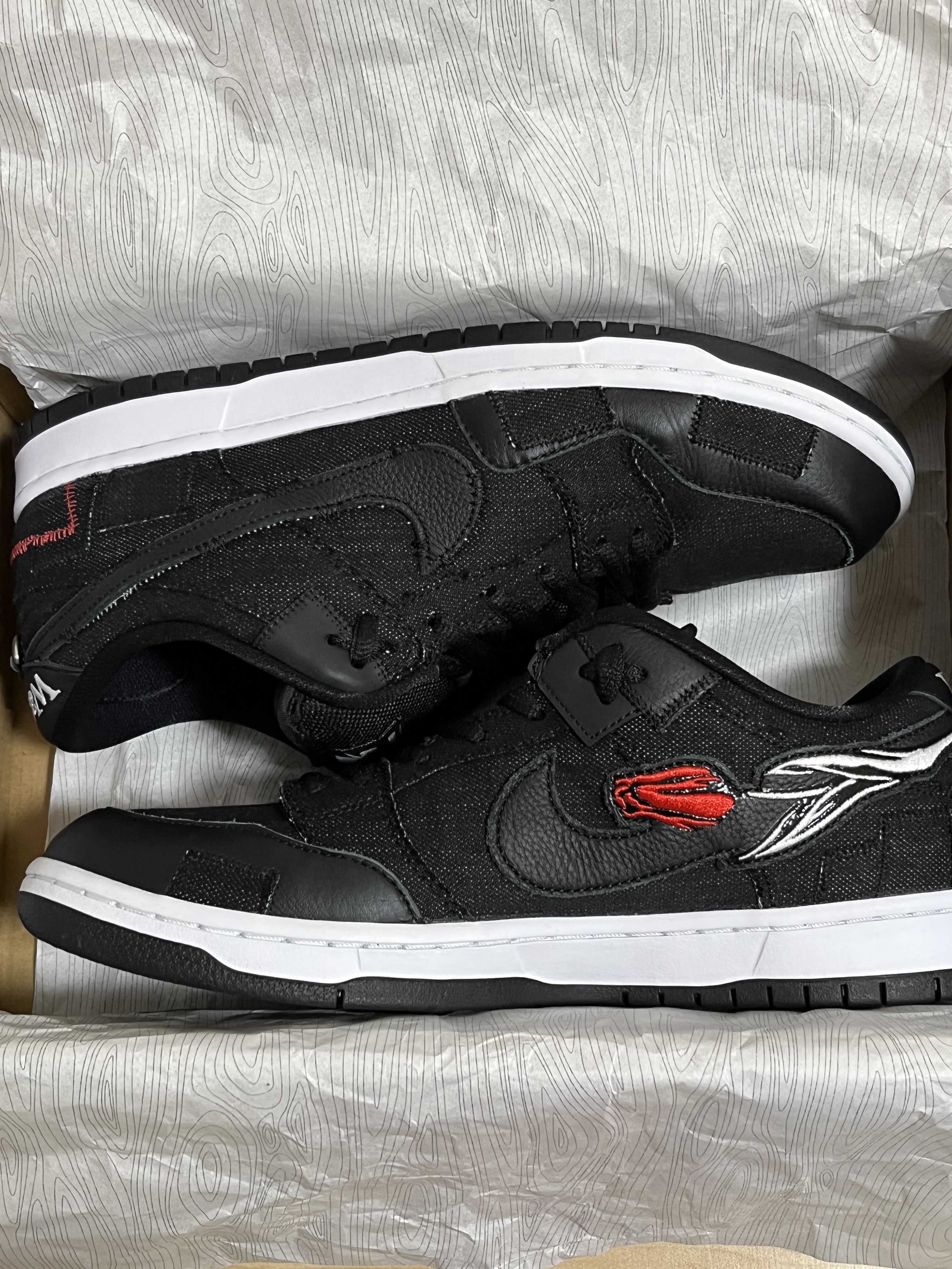 Wasted Youth × Nike SB Dunk Low "Black Denim" / VERDY