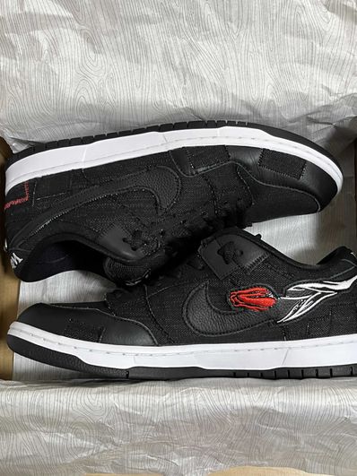 Wasted Youth × Nike SB Dunk Low "Black Denim" / VERDY