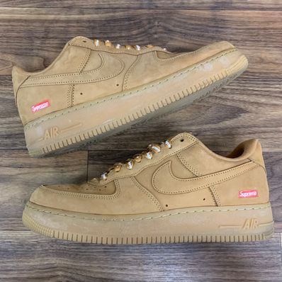 Supreme × Nike Air Force 1 Low "Flax/Wheat"