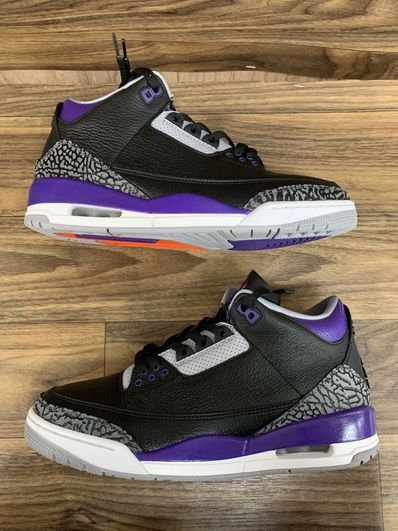 Nike Air Jordan 3 Retro "Black/Court Purple"