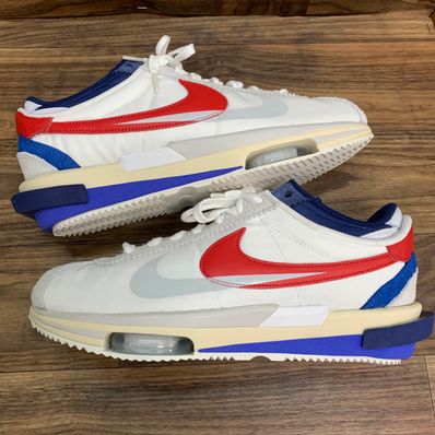 sacai × Nike Zoom Cortez "White and University Red"