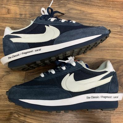 Fragment × sacai × Nike LD Waffle "Blackended Blue"