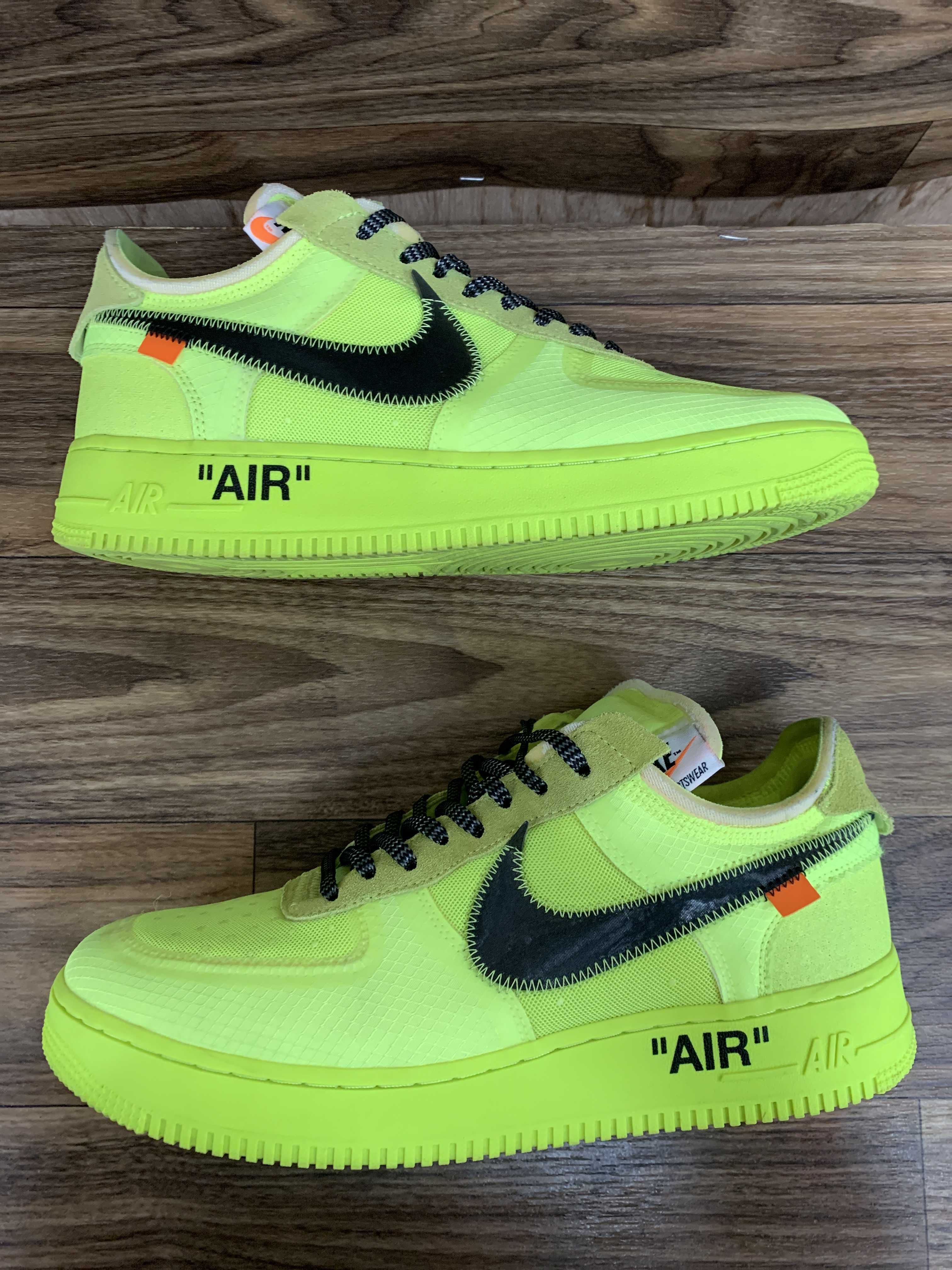 Off-White × Nike Air Force 1 Low "Volt"
