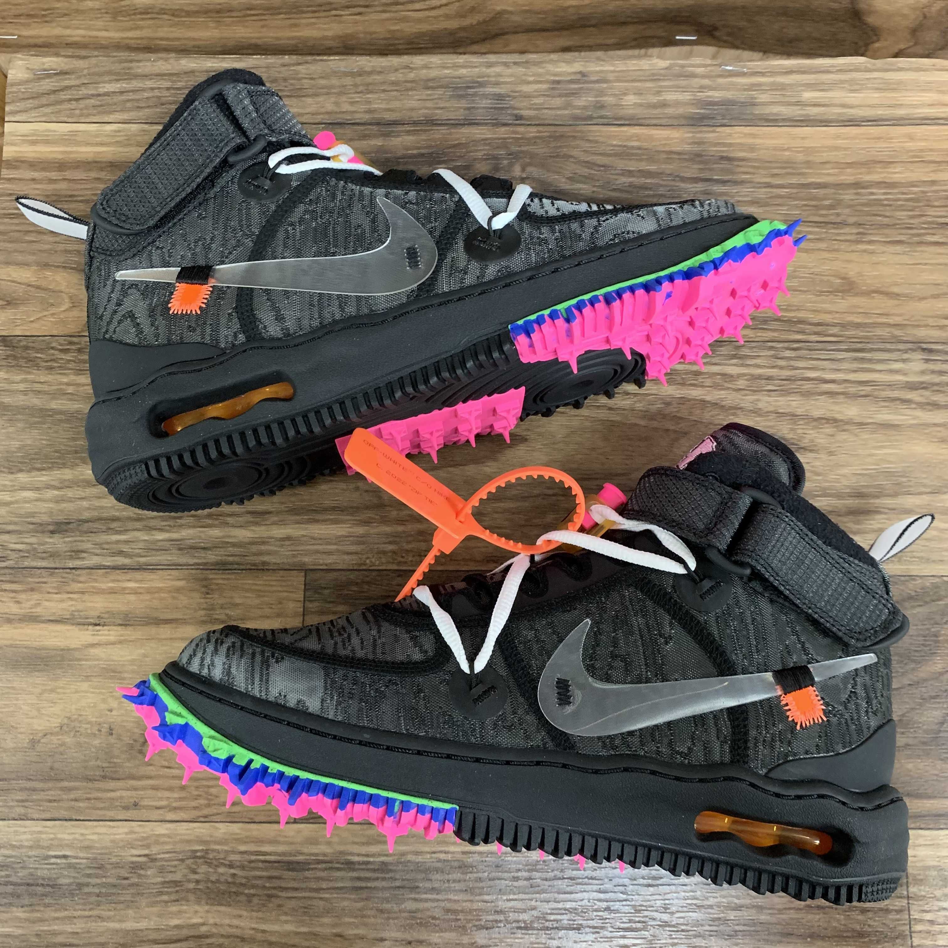 Off-White × Nike Air Force 1 Mid "Black"