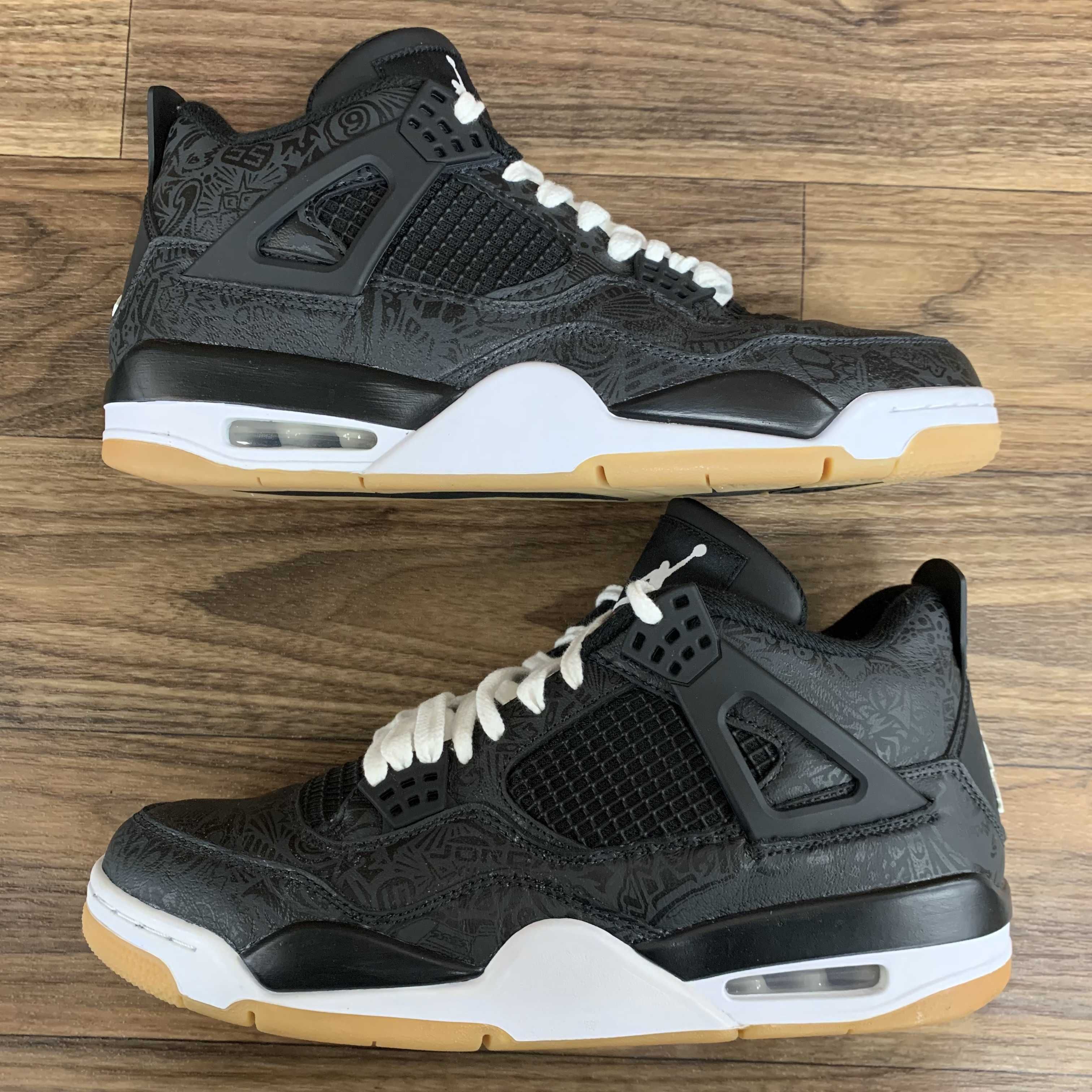 Nike Air Jordan 4 Retro "Laser Black/Gum"