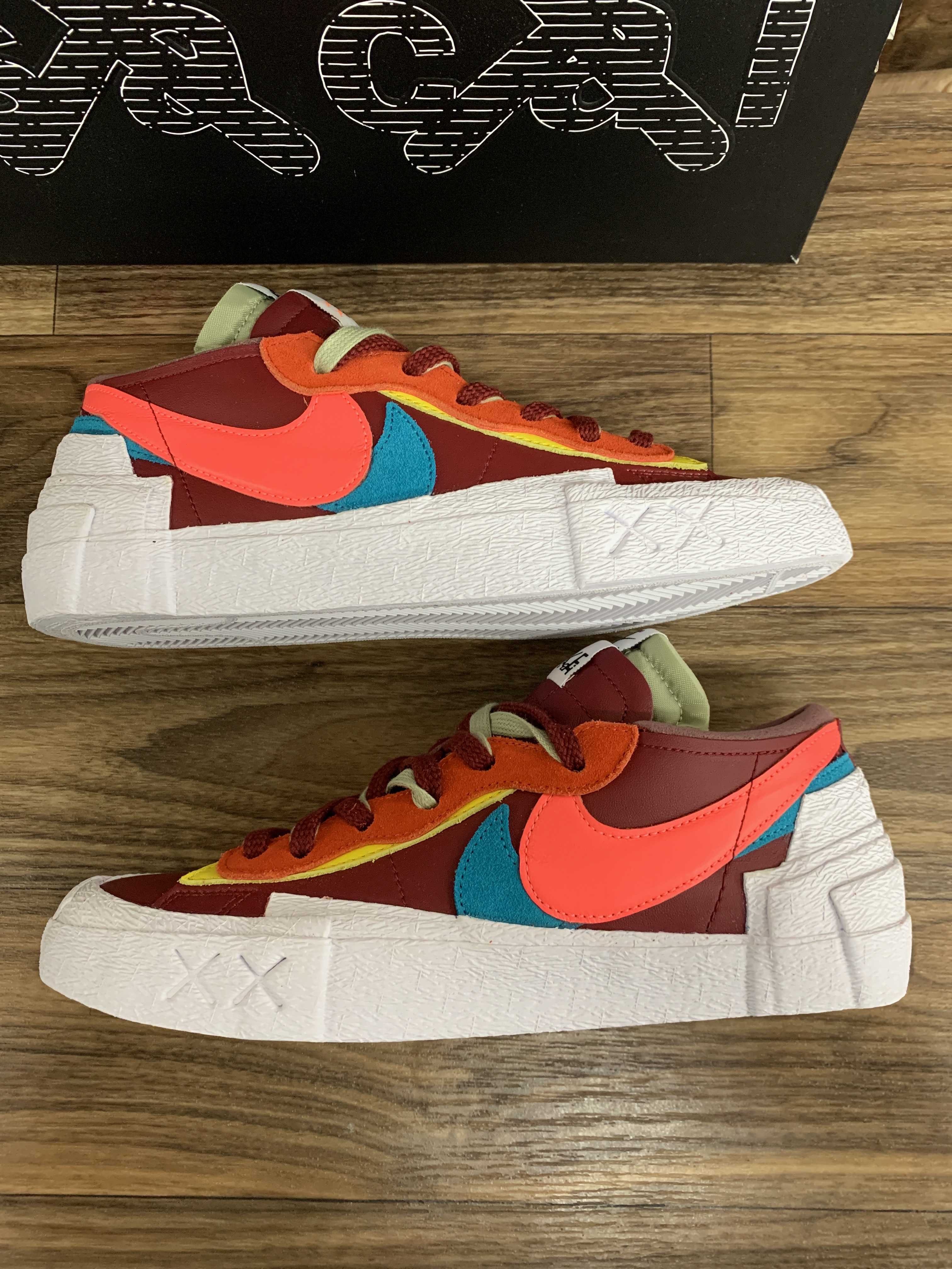 KAWS × sacai × Nike Blazer Low "Team Red"
