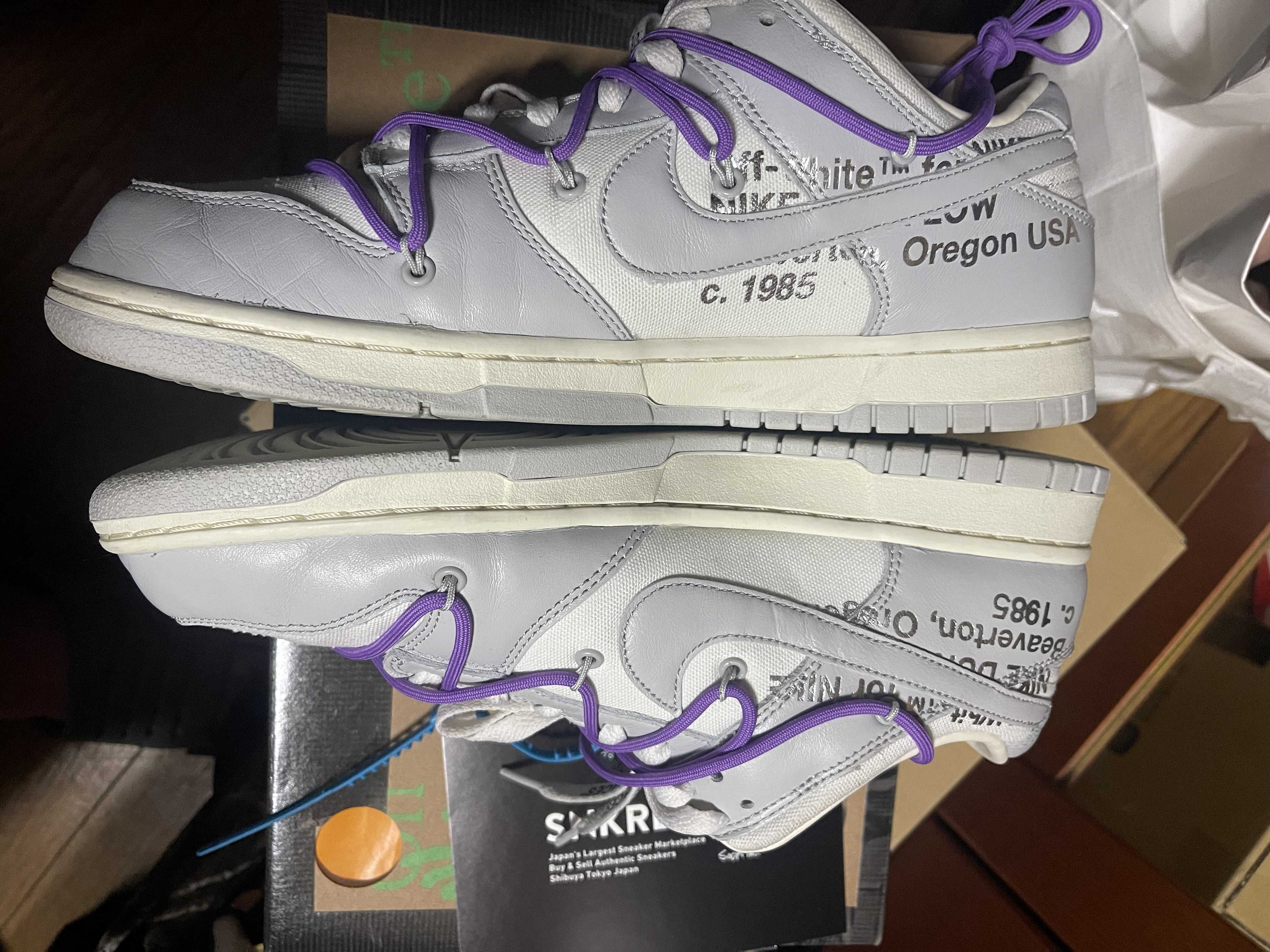 Off-White × Nike Dunk Low "Sail/Neutral Gray"