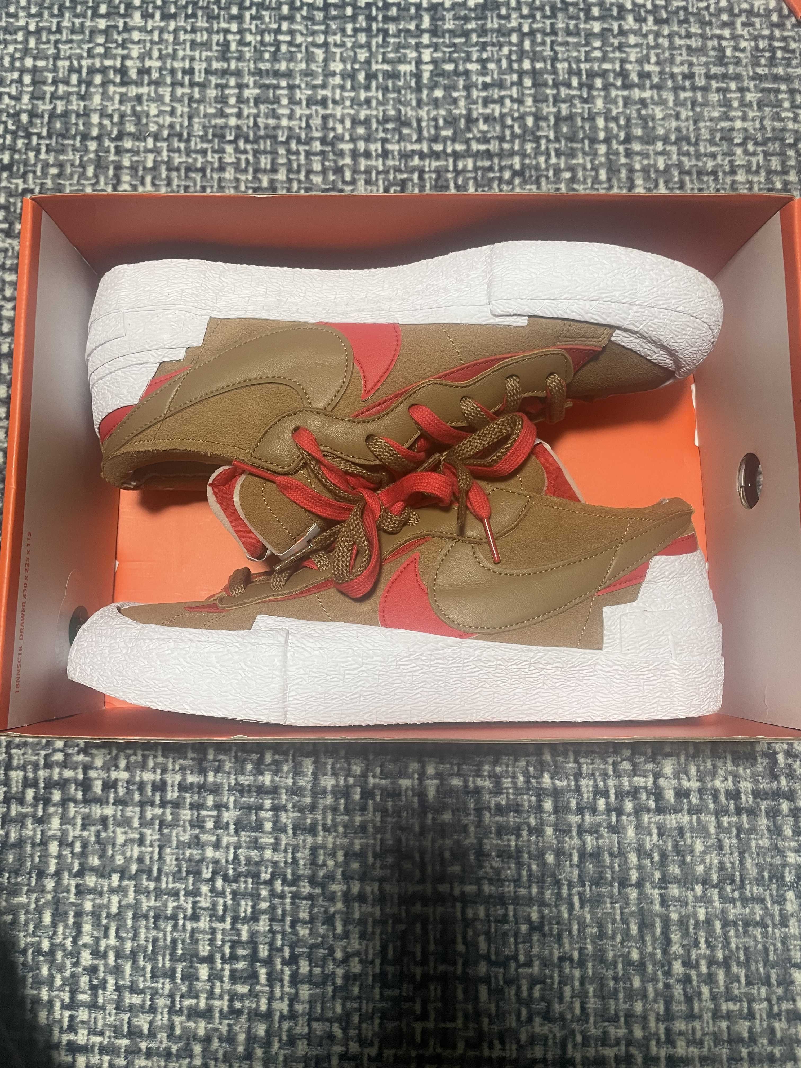 SACAI × NIKE BLAZER LOW "BRITISH TAN"