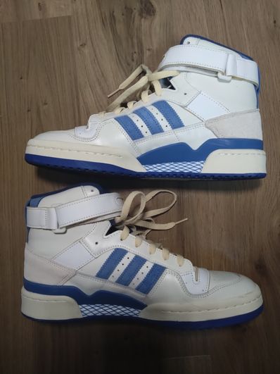 adidas Forum 84 High Blue Thread "Off White-Bright Blue/Footwear White"