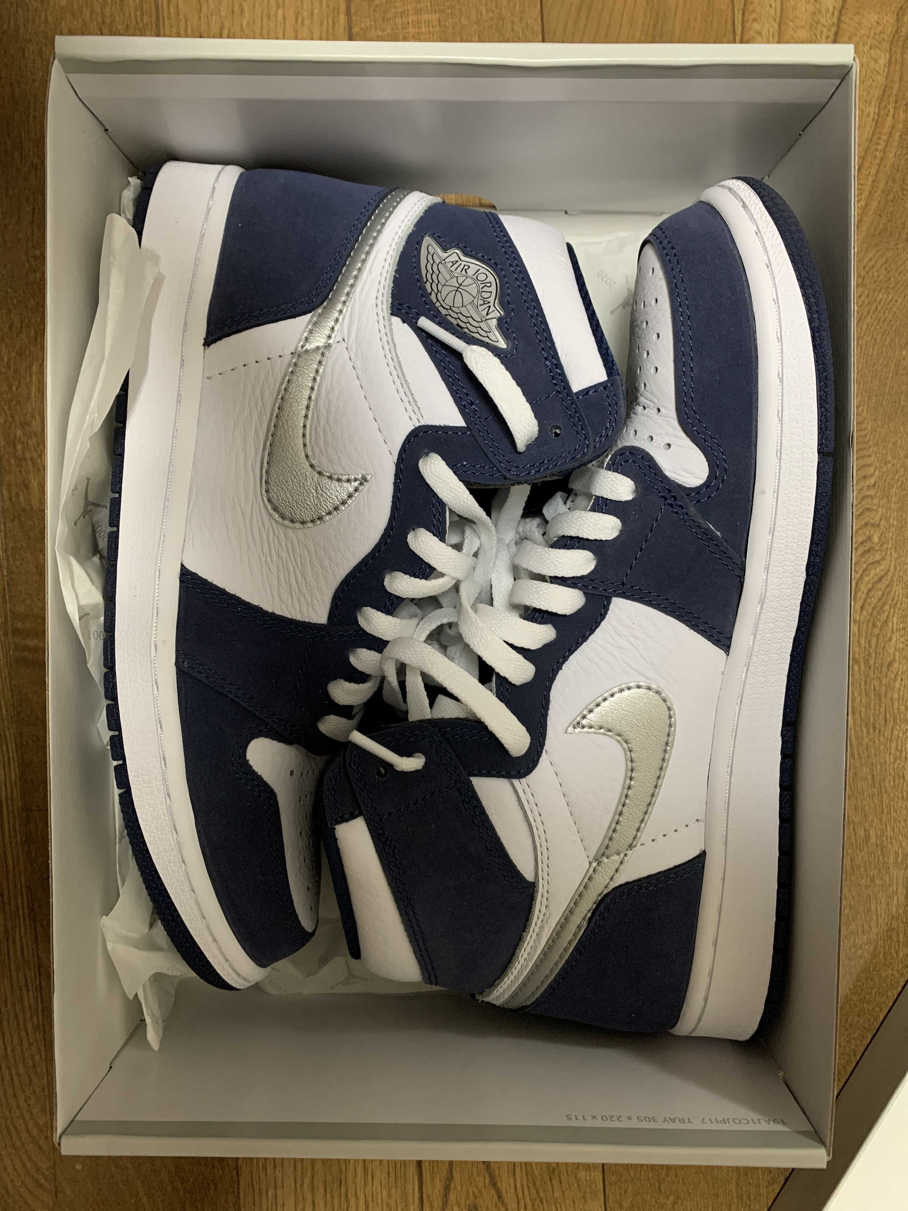 Nike Air Jordan 1 High OG CO.JP "White/Midnight Navy" (2020)(ブリーフケースなし)