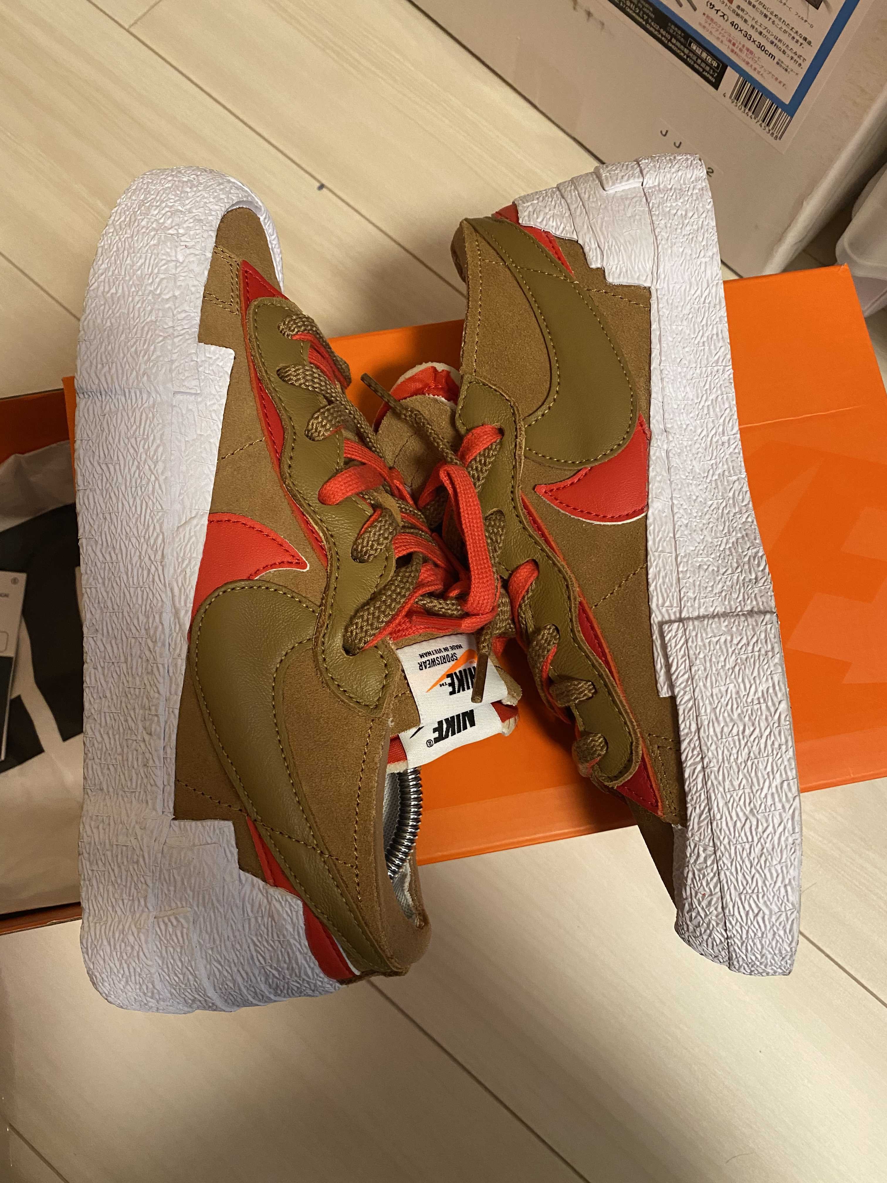 SACAI × NIKE BLAZER LOW "BRITISH TAN"