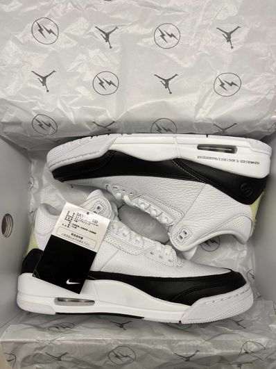 Fragment × Nike Air Jordan 3 "White/Black"