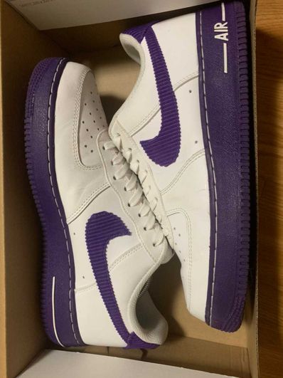 Nike Air Force 1 Low '07 EMB "White and Court Purple"
