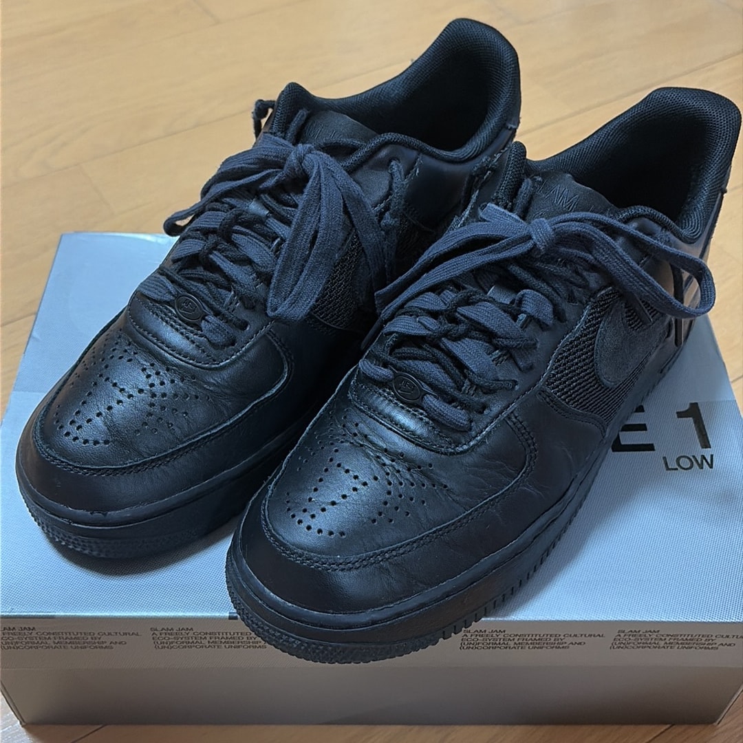 Slam Jam × Nike Air Force 1 Low "Black and Off Noir"