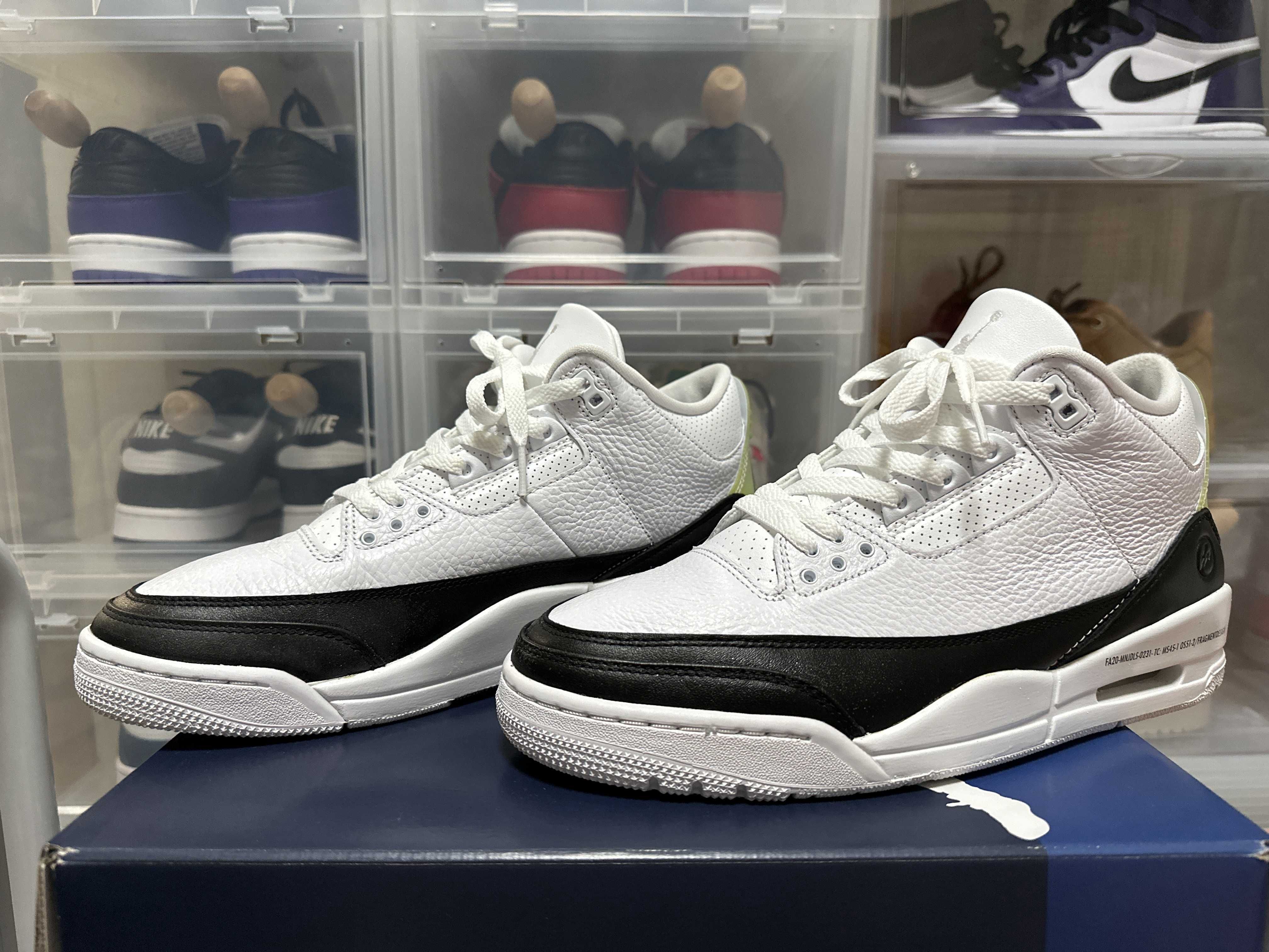 Fragment × Nike Air Jordan 3 "White/Black"