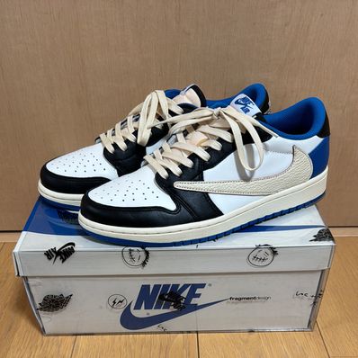 Travis Scott × fragment design × Nike Air Jordan 1 Low OG SP "Military Blue"