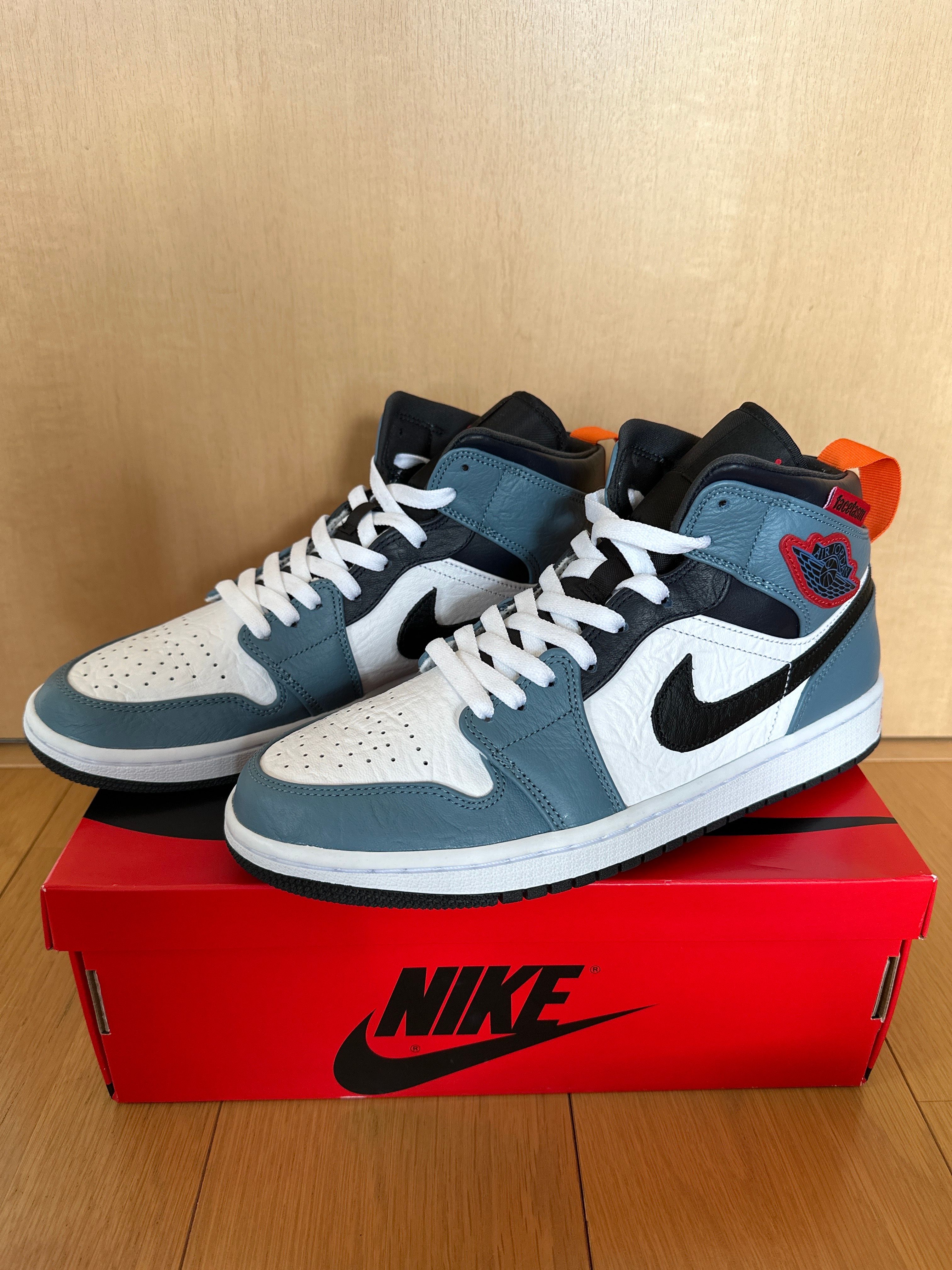 FACETASM × Nike Air Jordan 1 Mid "White/Navy"