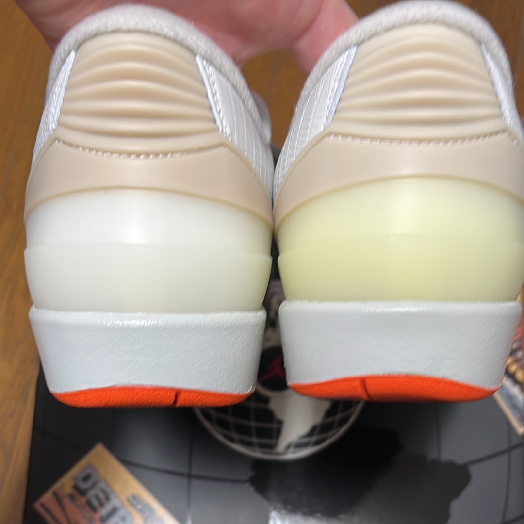 Shelflife × Nike Air Jordan 2 Low "Sail/Light Bone and Mandarin"