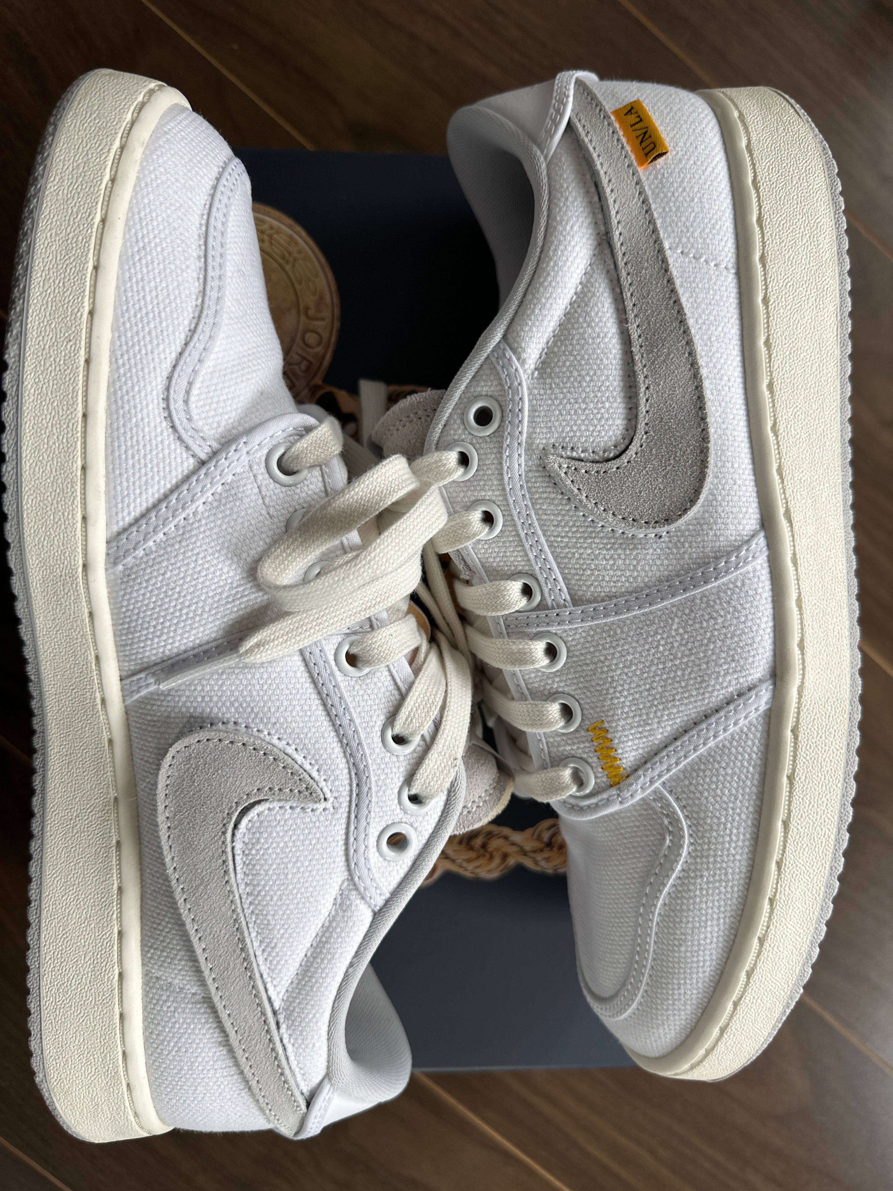 UNION × Nike Air Jordan 1 Low KO "White Canvas"