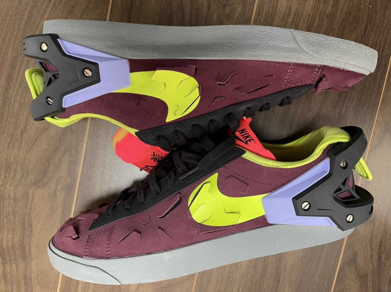 ACRONYM × Nike Blazer Low "Night Maroon"