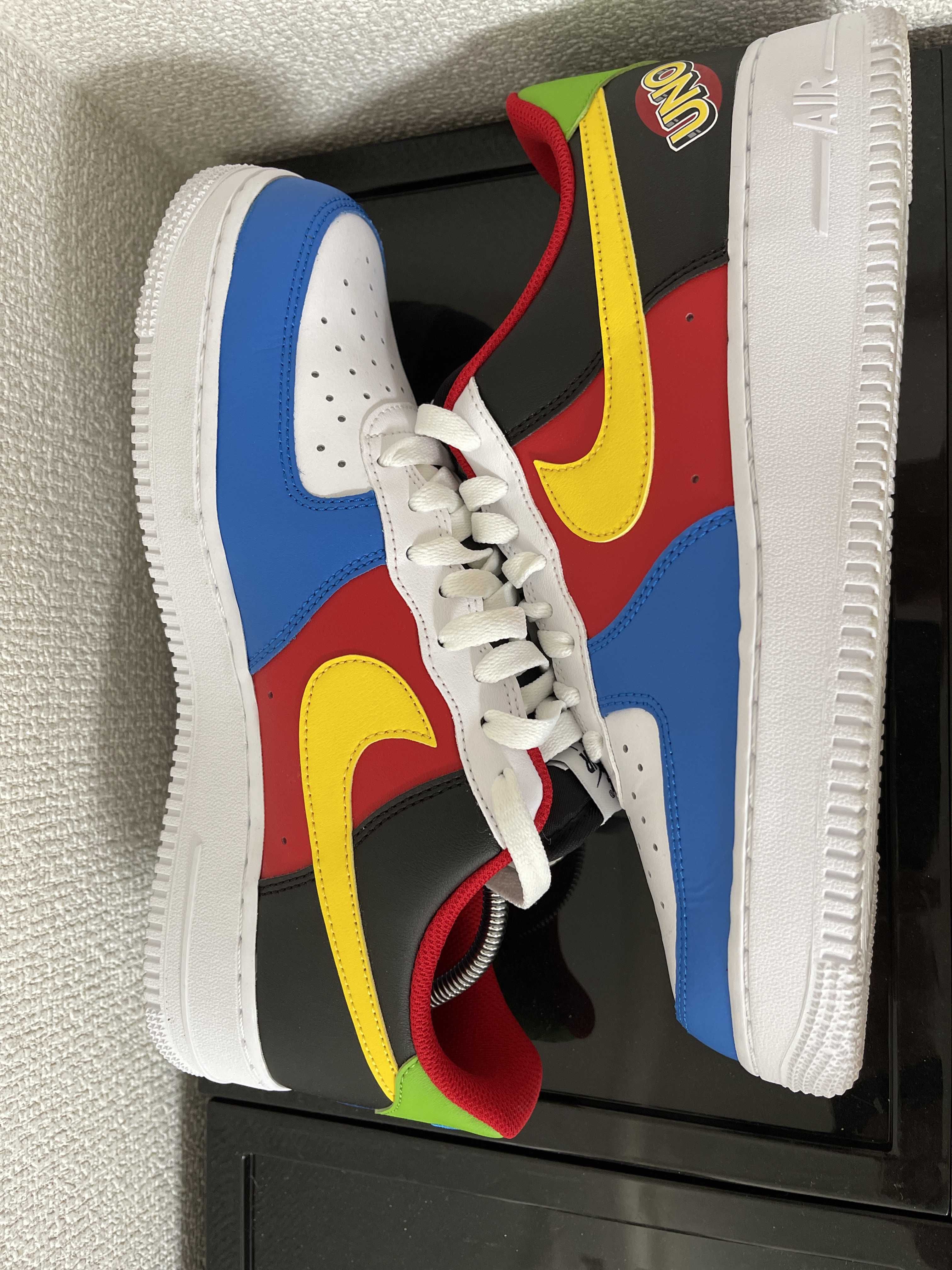 UNO x Nike Air Force 1 Low "White/Yellow/University Red"