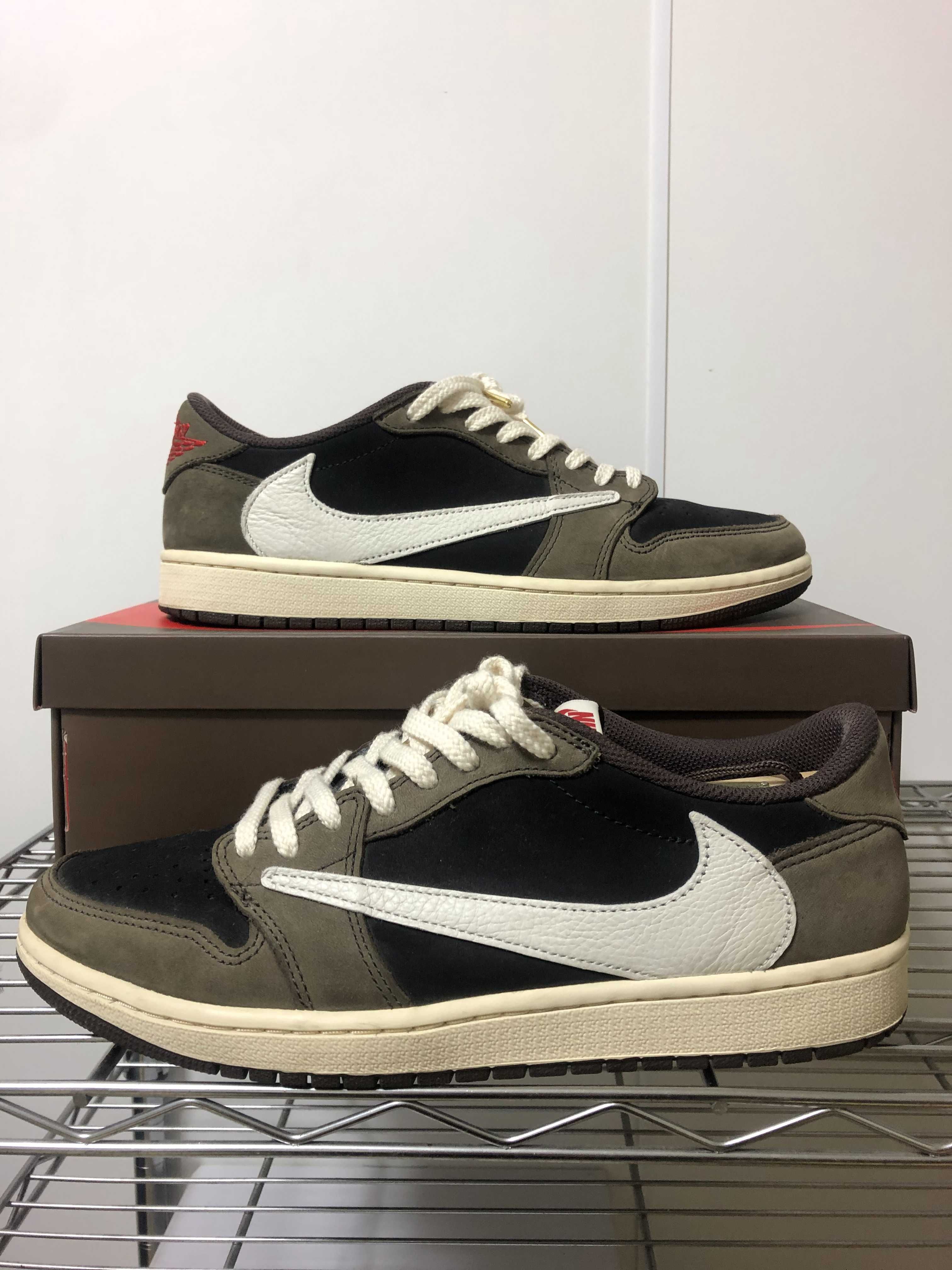 Travis Scott × Nike Air Jordan 1 Low OG SP-T "Black/Dark Mocha"