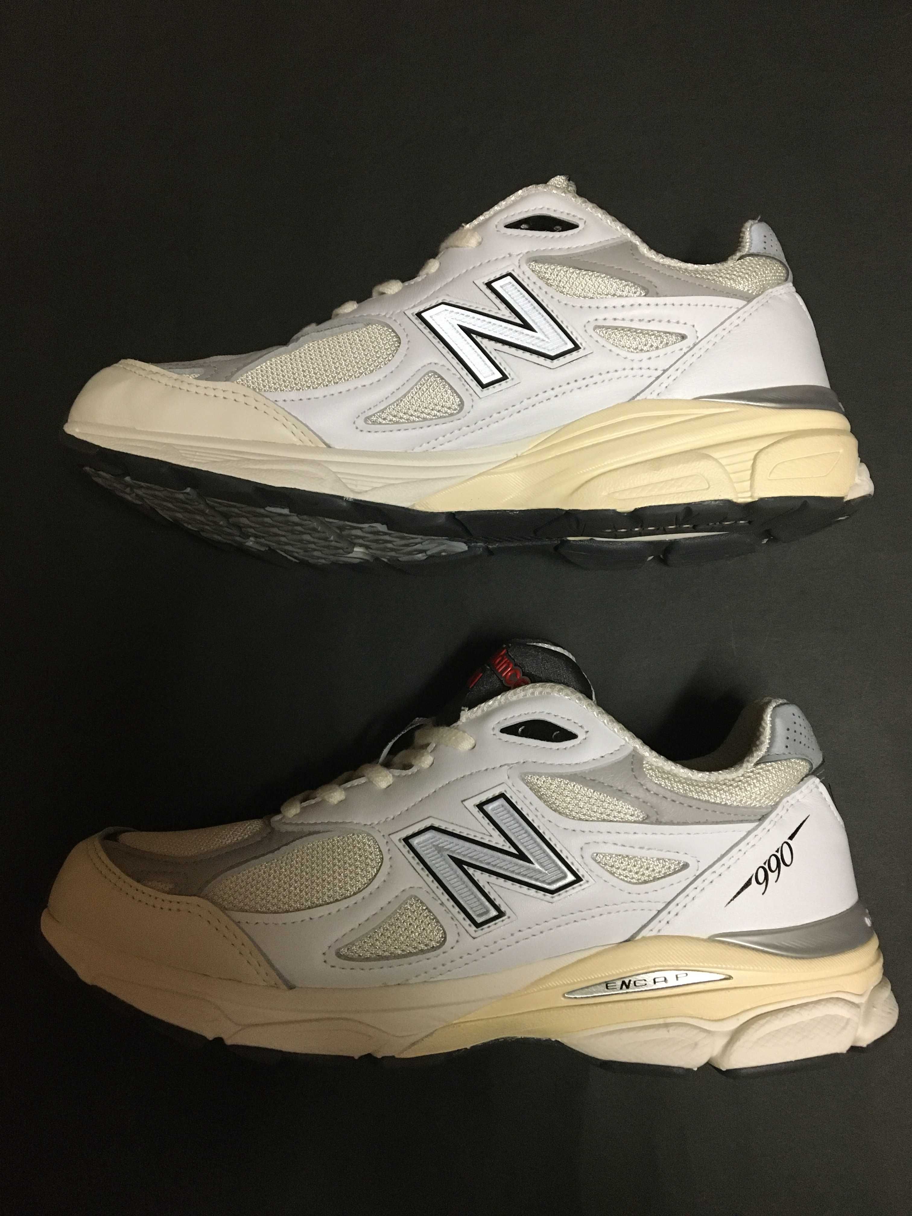 New Balance 990V3 "Sea Salt/Rain Cloud"