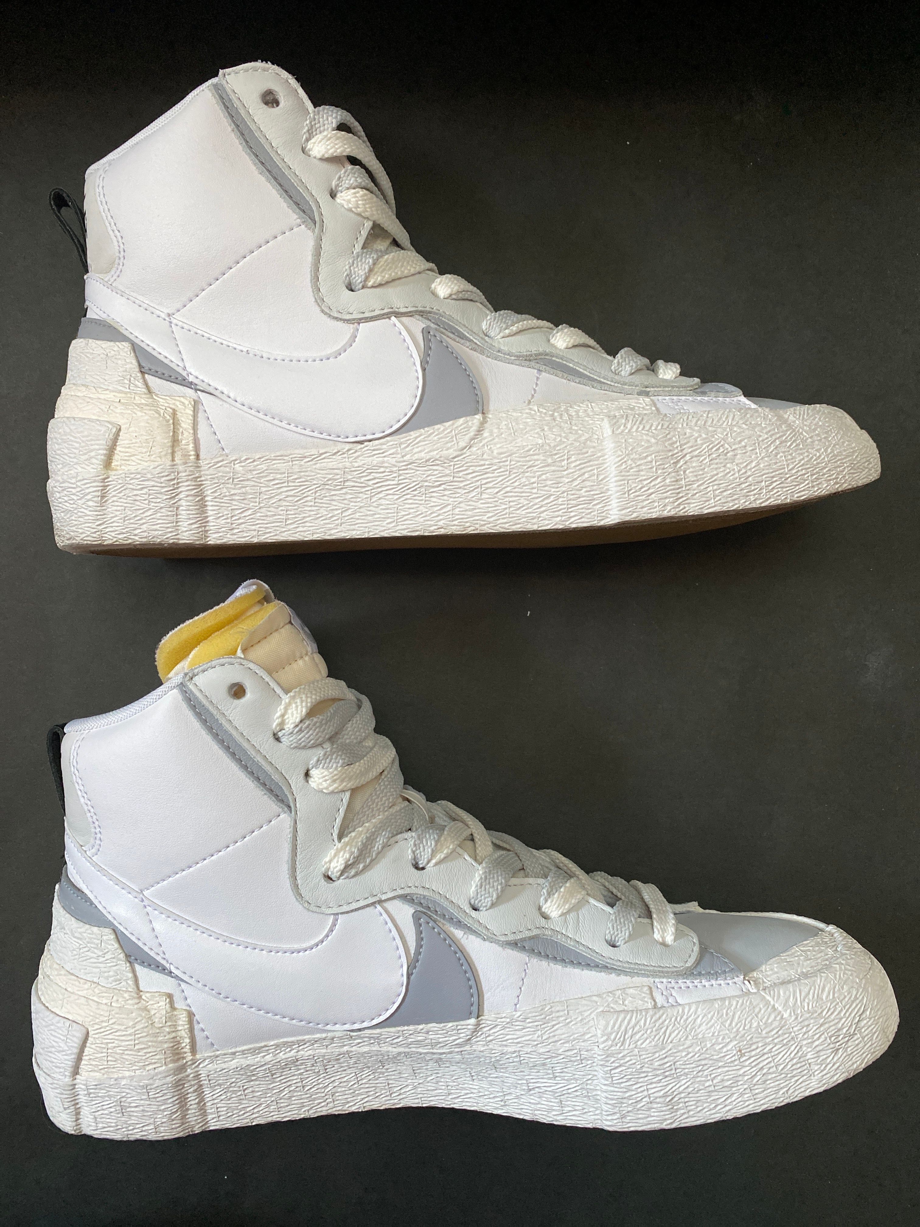 sacai × NIKE BLAZER MID "WHITE/WOLF GREY"