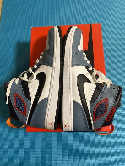 FACETASM × Nike Air Jordan 1 Mid "White/Navy"