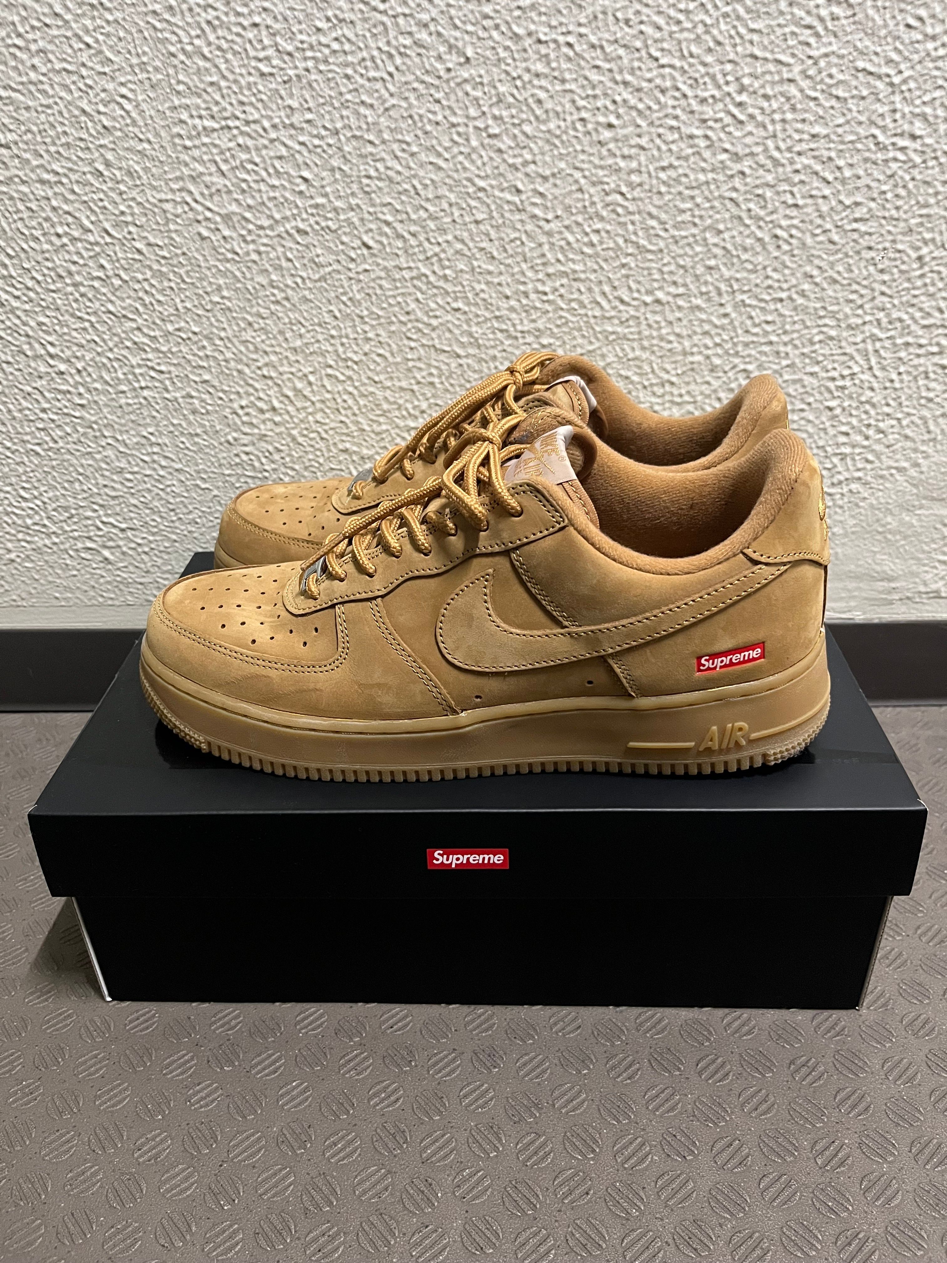 Supreme × Nike Air Force 1 Low "Flax/Wheat"