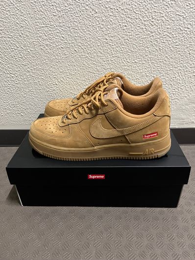 Supreme × Nike Air Force 1 Low "Flax/Wheat"