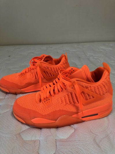 Flyknit jordan 4 shop orange