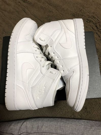 Nike Air Jordan 1 Mid "Triple White"(2020)